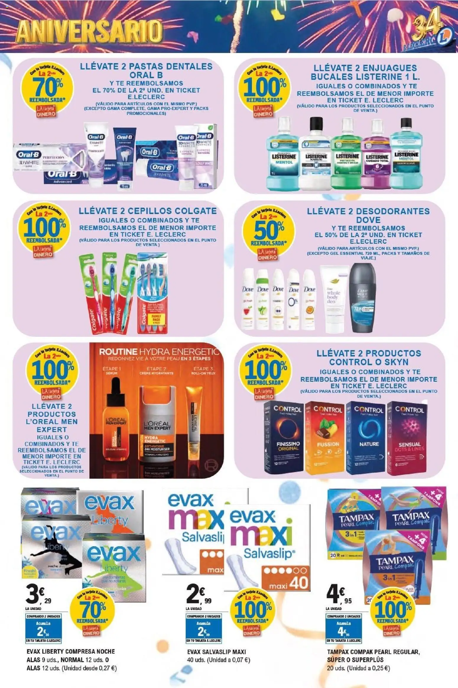 E.Leclerc Aniversario │ válido desde el 13/07/2026 | Página: 29 | Productos: Sérum, Té, Body