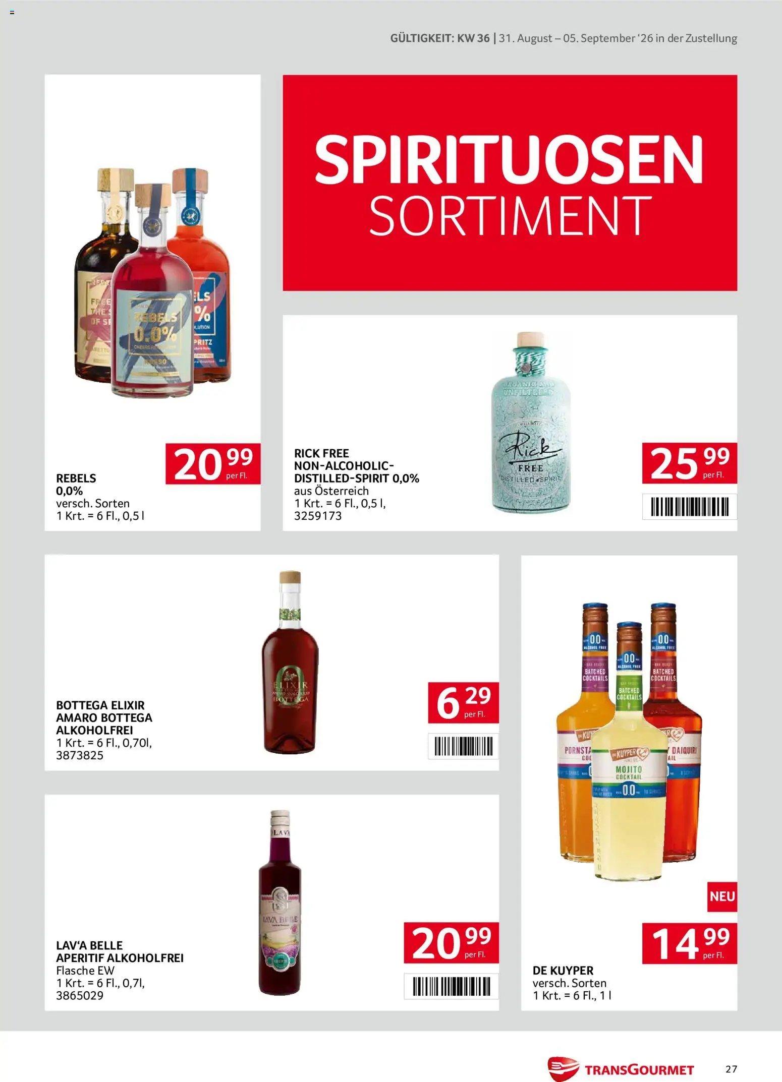 Transgourmet Zustellaktion gültig ab 31.08.2026 | Seite: 27