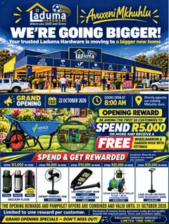 Laduma Hardware specials catalogue – valid from 22/10/2026