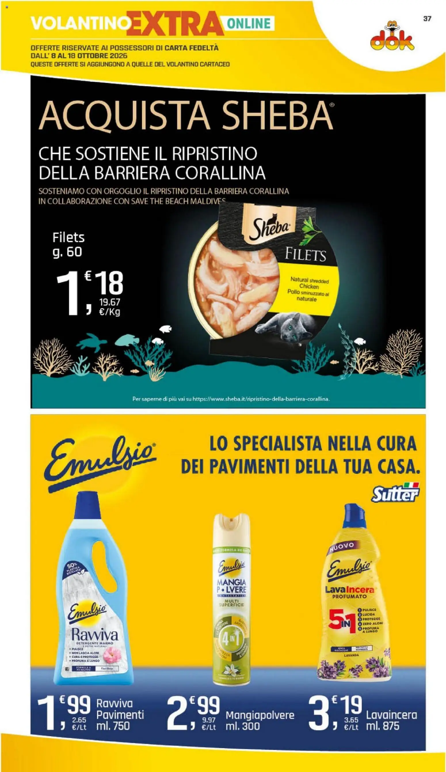 Volantino DOK del 06/10/2026 | Pagina: 37 | Prodotti: Pollo, Detergente, The, Lavanda