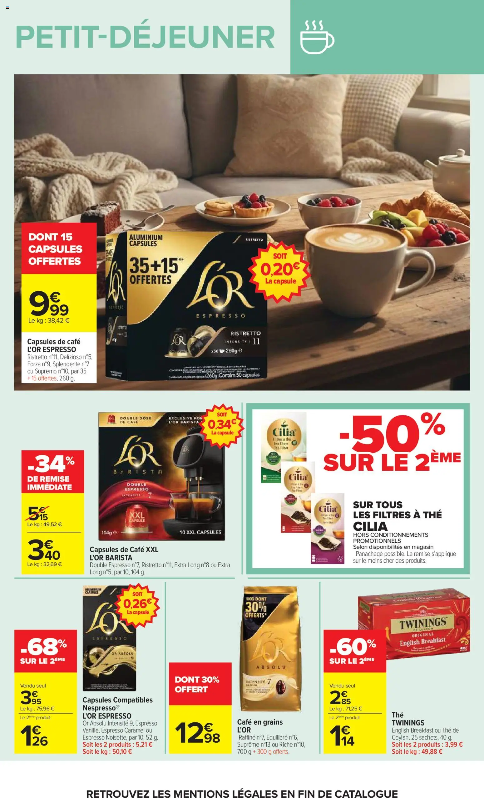 {H1} | Page: 6 | Produits: Capsules de cafe L'Or, Café, L'or espresso, Thé