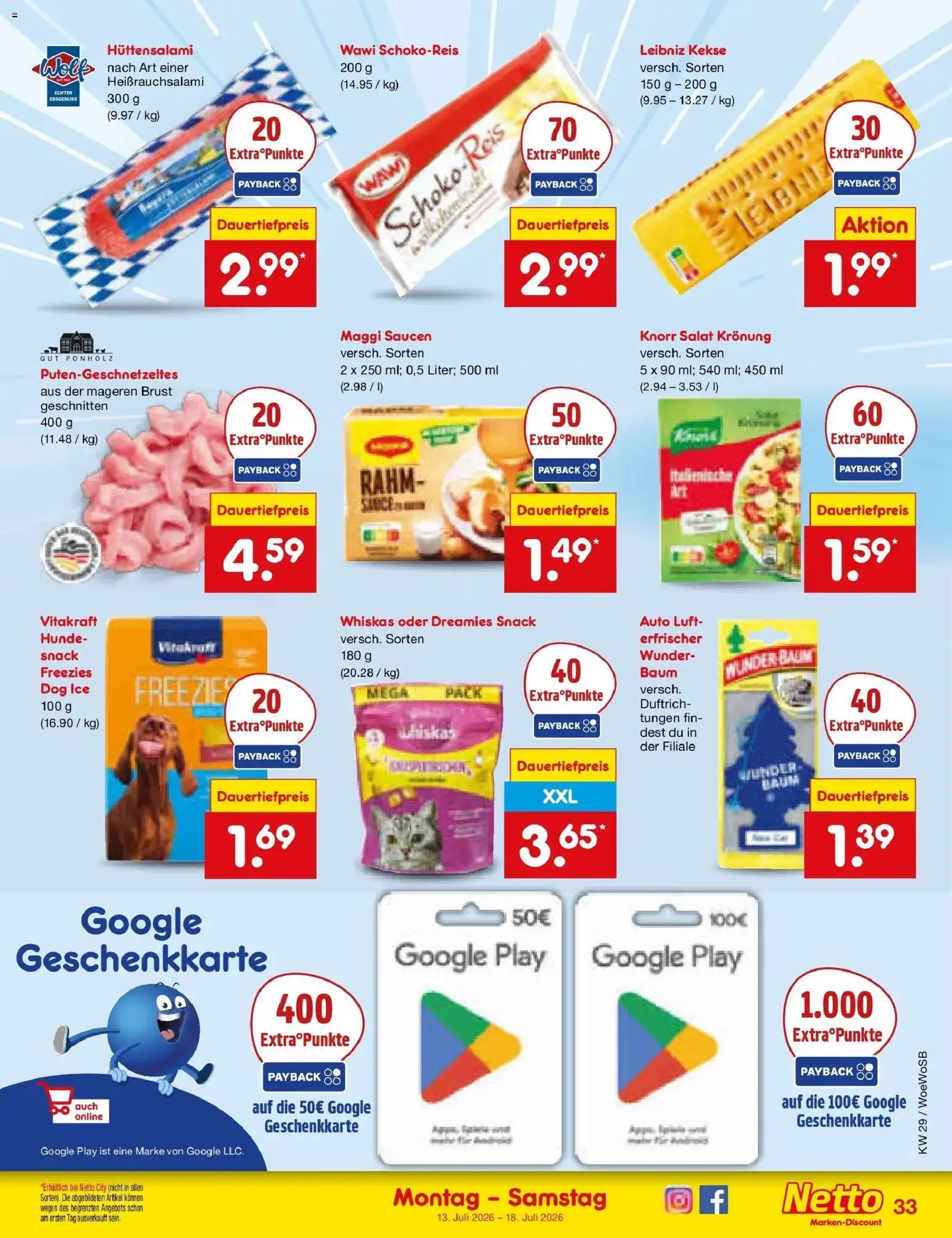 Netto Marken-Discount Prospekt Ludwigshafen-Edigheim – gültig ab 13.07.2026 | Seite: 47 | Produkte: Maggi, Knorr, Salat, Whiskas