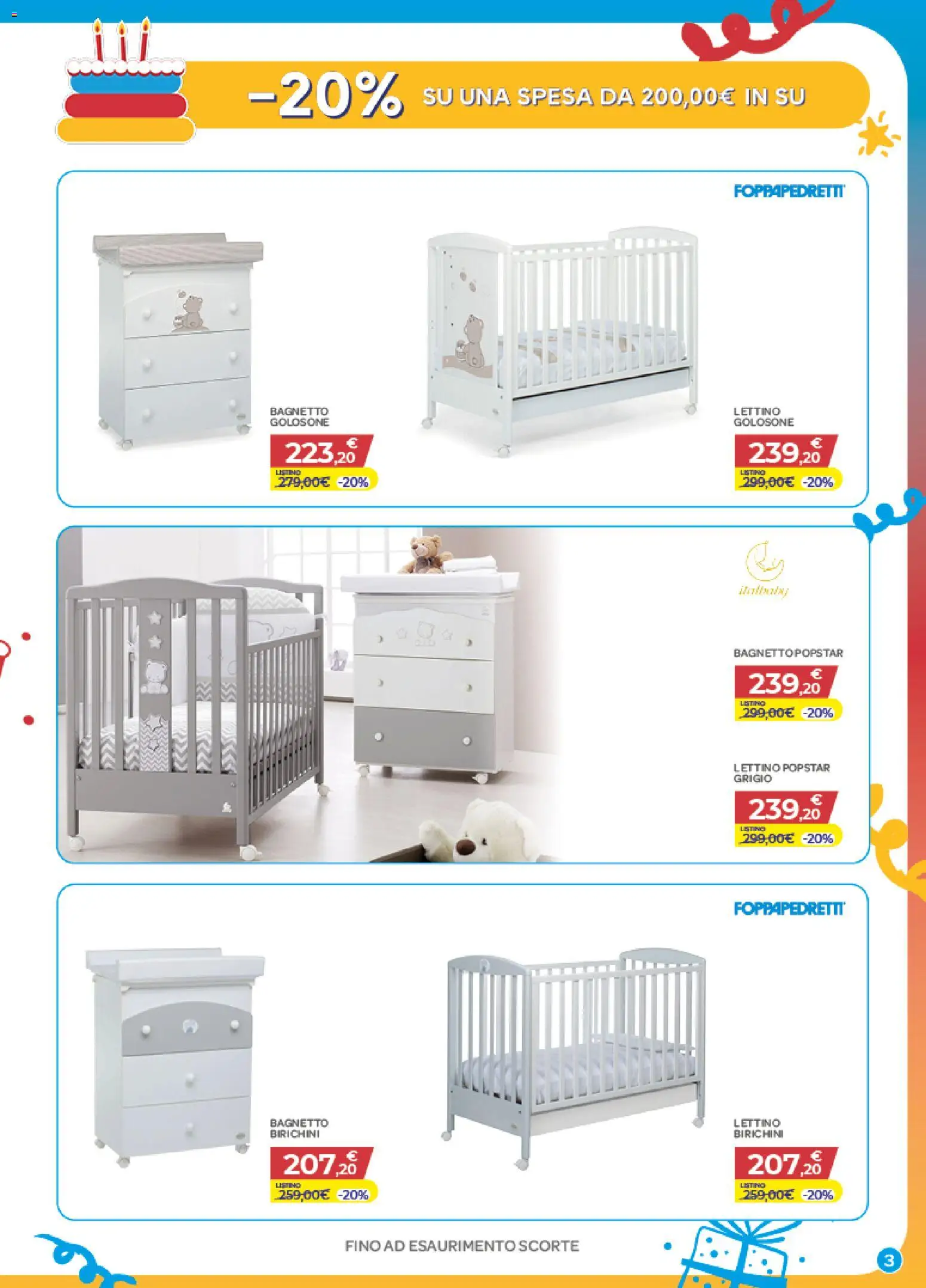 Volantino Bimbo store del 01/10/2026 | Pagina: 3 | Prodotti: Lettino, Bagnetto