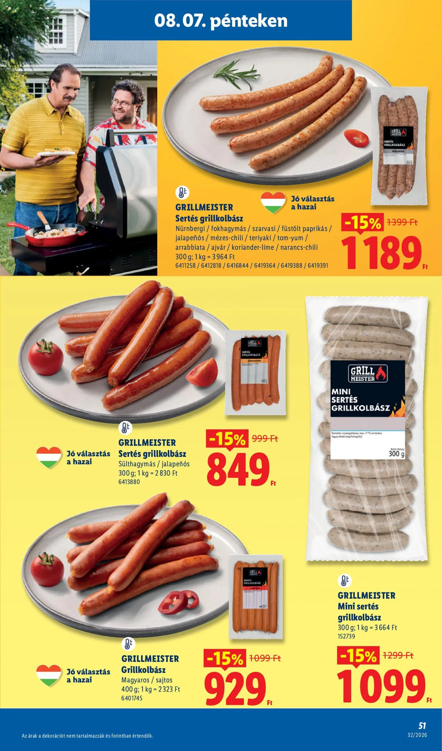 Lidl akciós ujság - amely érvényes a következő dátumtól: 2026.08.06. | Oldal: 51