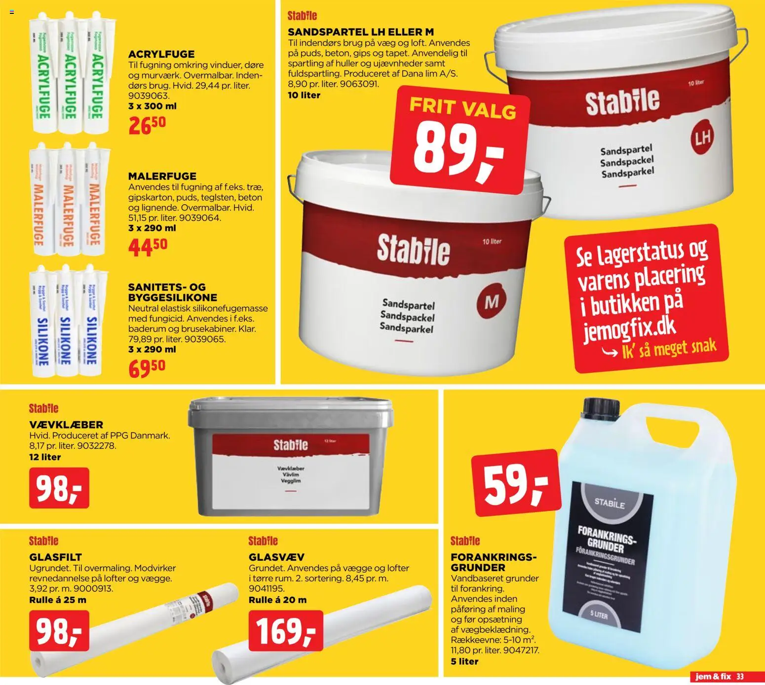 Jem & fix tilbudsavis – gyldig fra 03.05.2026 | Side: 33 | Produkter: Maling