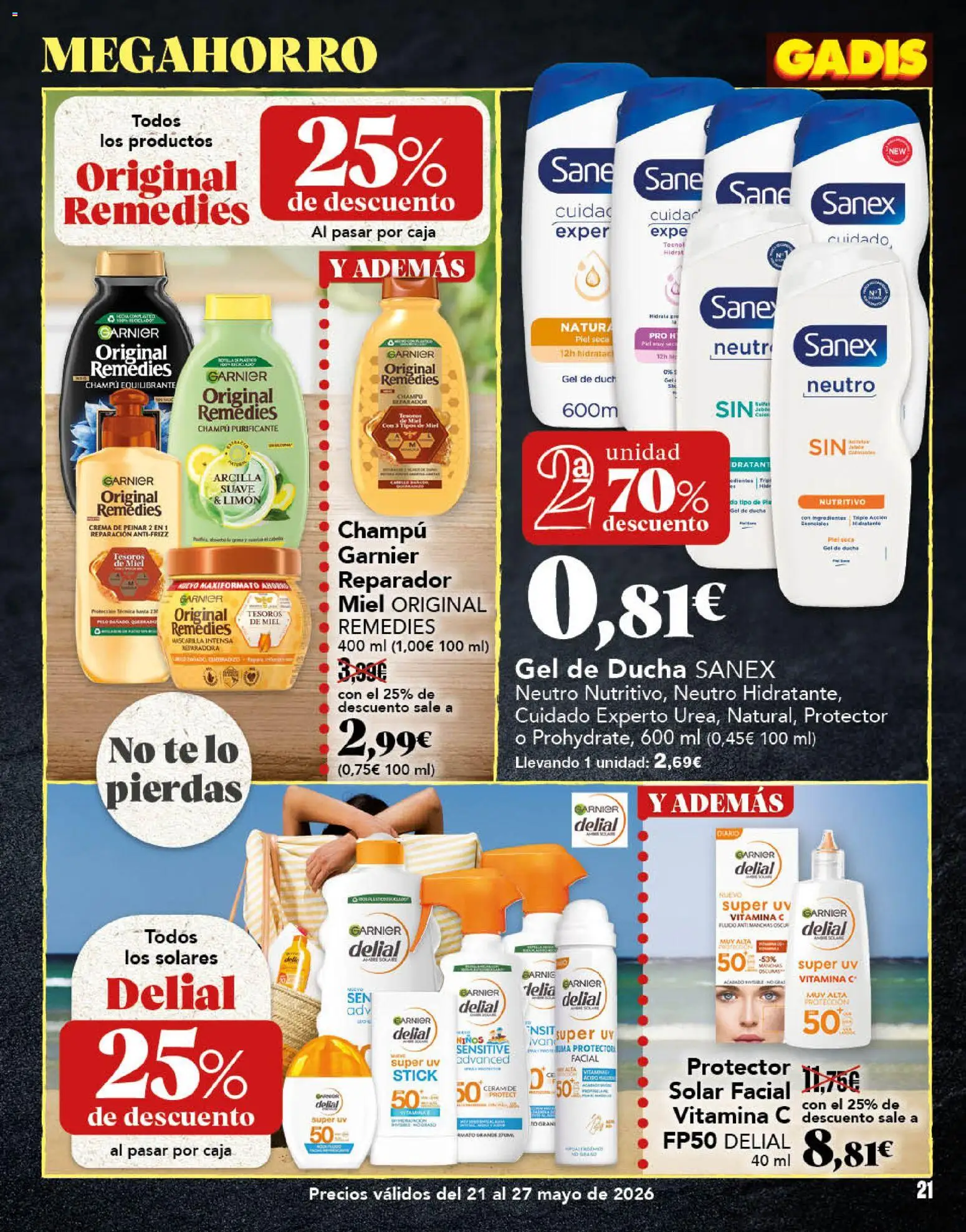 Gadis - folleto │ válido desde el 21.05.2026 | Página: 21 | Productos: Ψηφιακή κάμερα, Gel de ducha, Crema, Caja