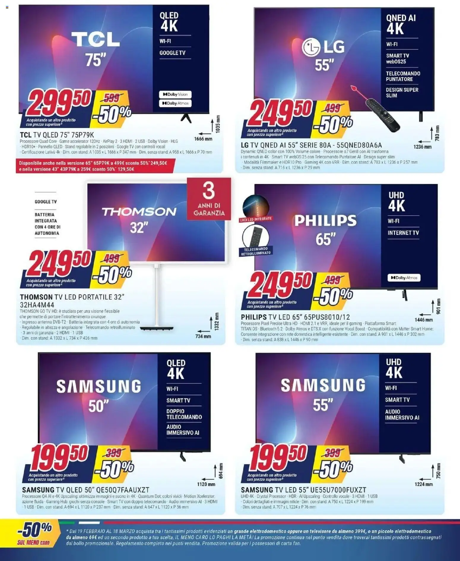 Volantino Trony del 04.03.2026 | Pagina: 17 | Prodotti: Telecomando, smart TV, Audio, Samsung