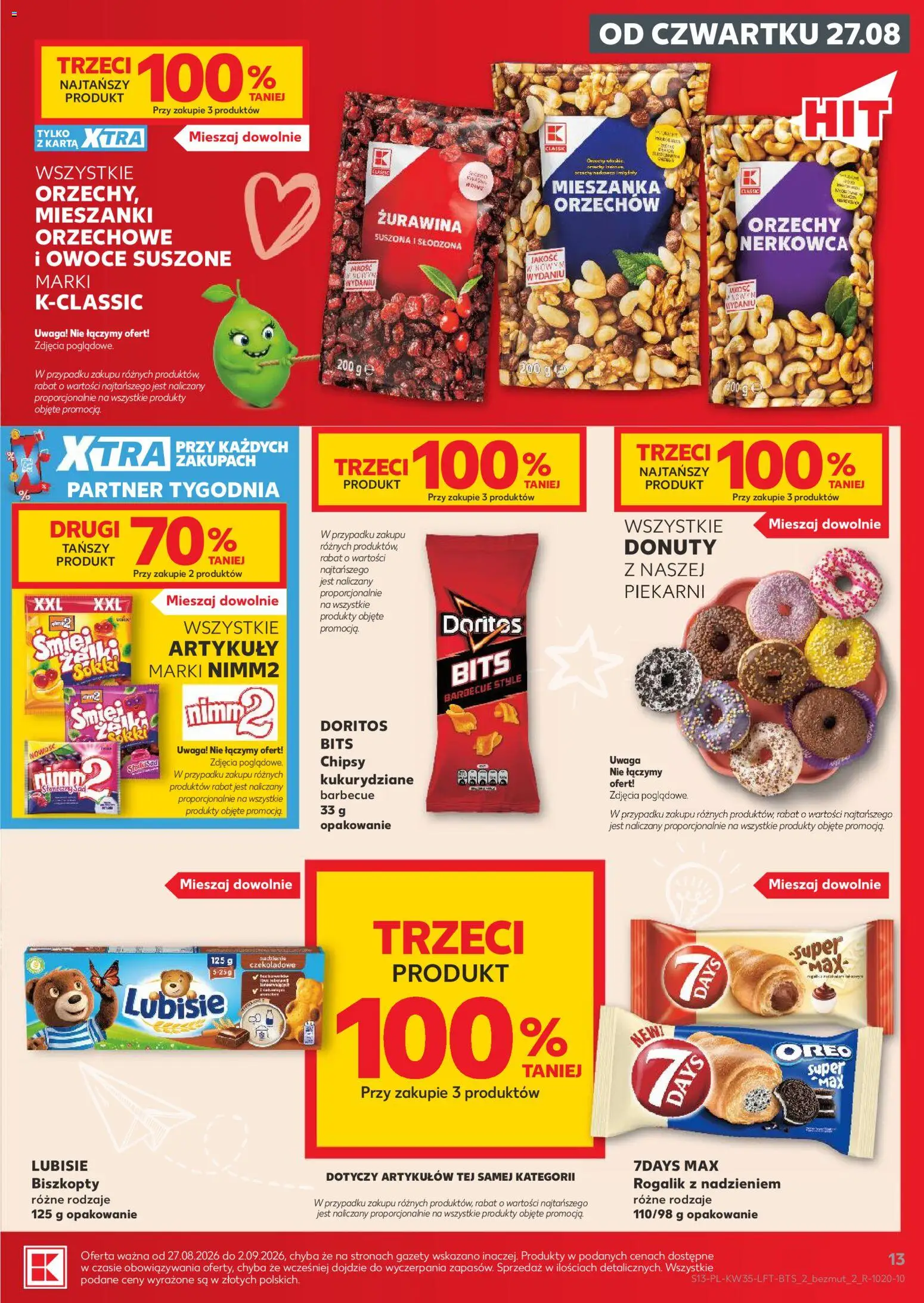 Kaufland Polsko leták - Jest fresz od 27.08.2026 | Strana: 13 | Produkty: Doritos, Chipsy, Oreo