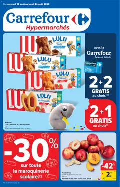 Carrefour folder semaine 33 - Voorbeeld van een folder van Carrefour, geldig van 12/08/2026