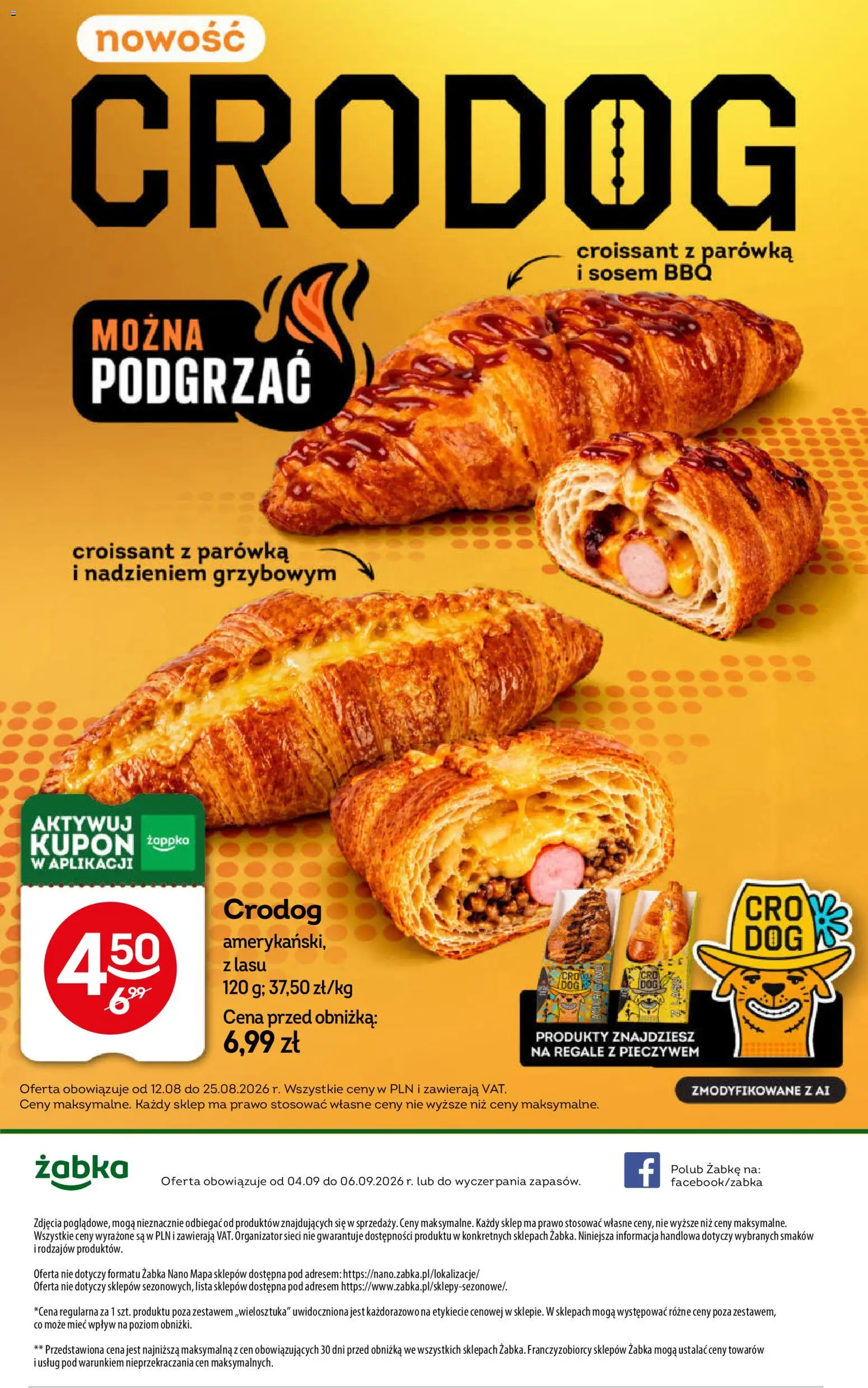 Żabka gazetka - Weekendowe promocje od 04.09.2026 | Strona: 6 | Produkty: Croissant