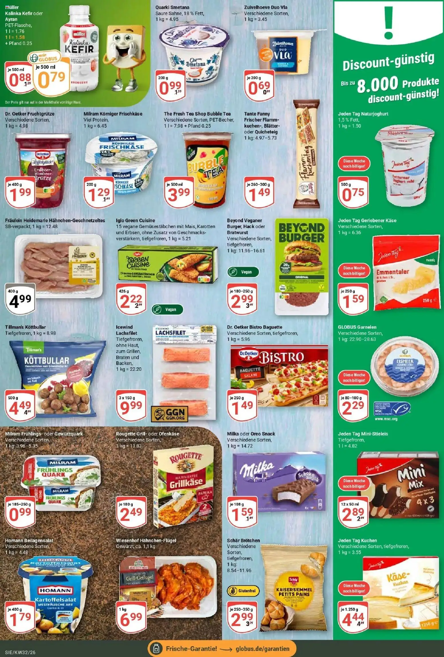 Globus Prospekt Siegen (ab 03.08.2026) » Angebote online | Seite: 15 | Produkte: Grill, Quark, Iglo, Bratwurst