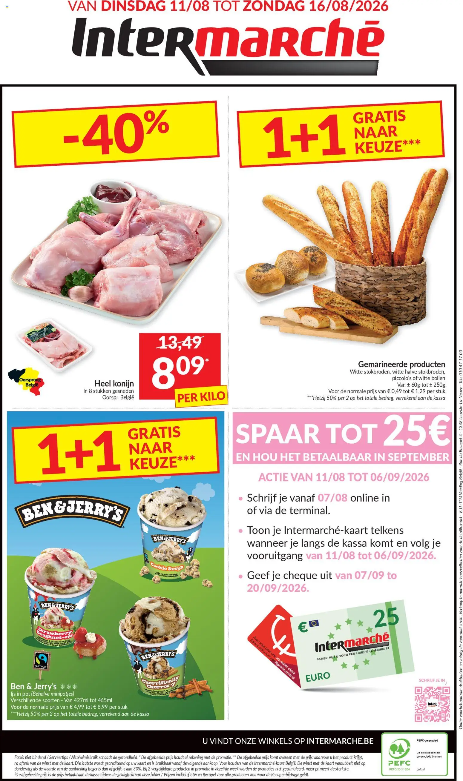{H1} | Pagina: 14 | Producten: Konijn, Kaart, Ben & Jerry’s ijs, Pot