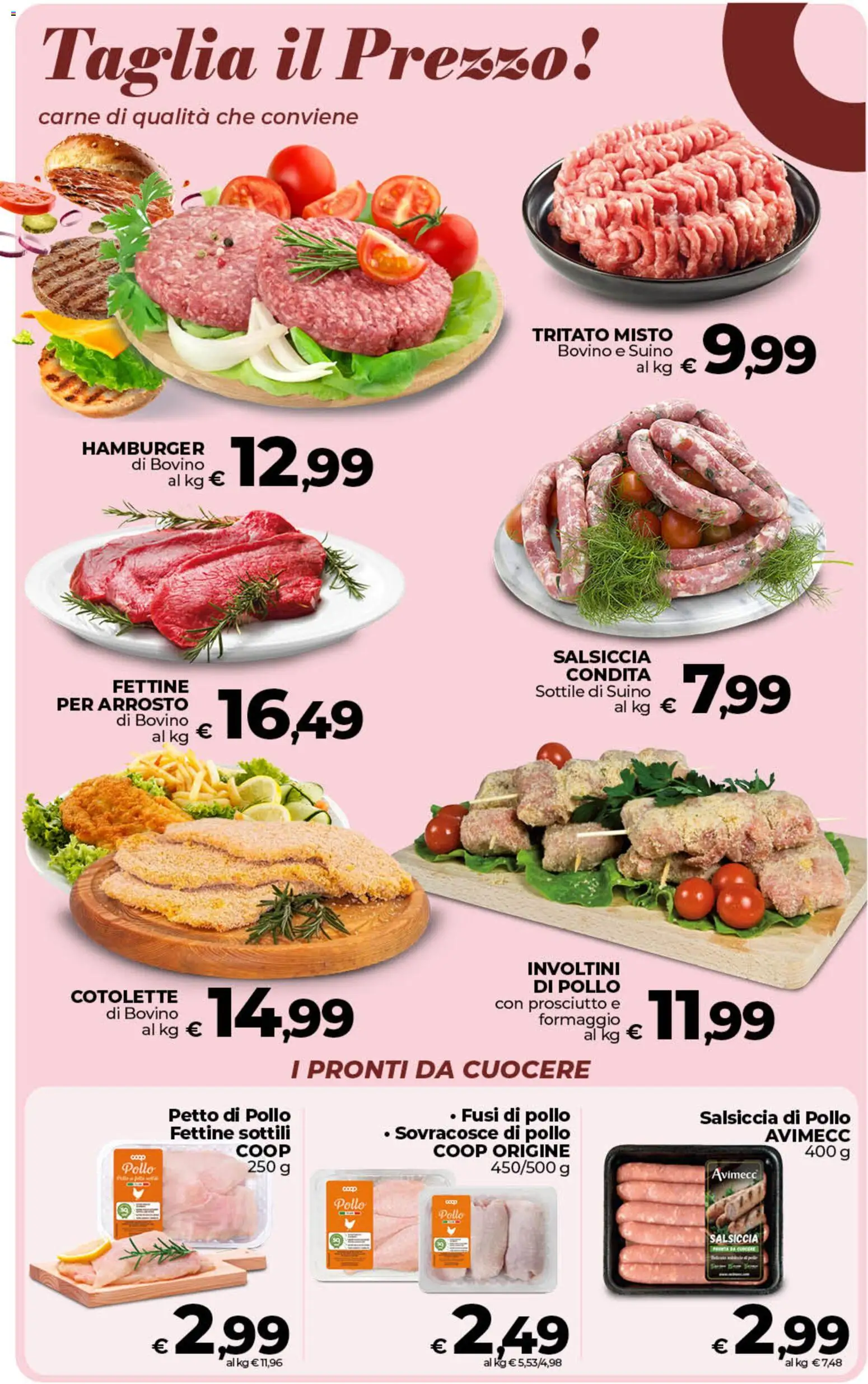 Volantino COOP del 07.05.2026 | Pagina: 23 | Prodotti: Bovino, Arrosto, Prosciutto, Salsiccia