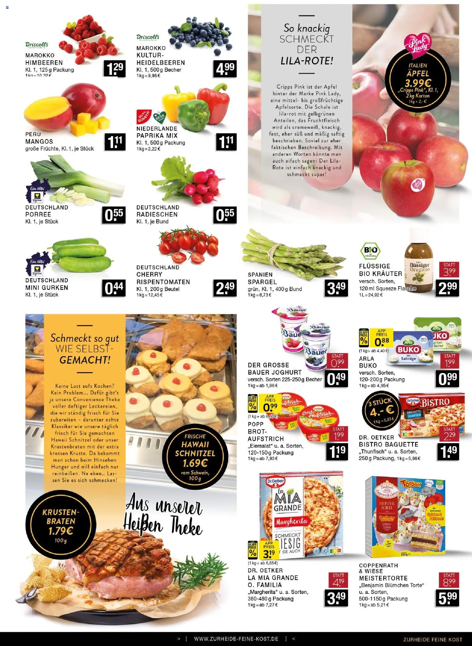 Edeka Zurheide Prospekt 	 – gültig ab 04.05.2026 | Seite: 5 | Produkte: Himbeeren, Bauer joghurt, Äpfel, Heidelbeeren