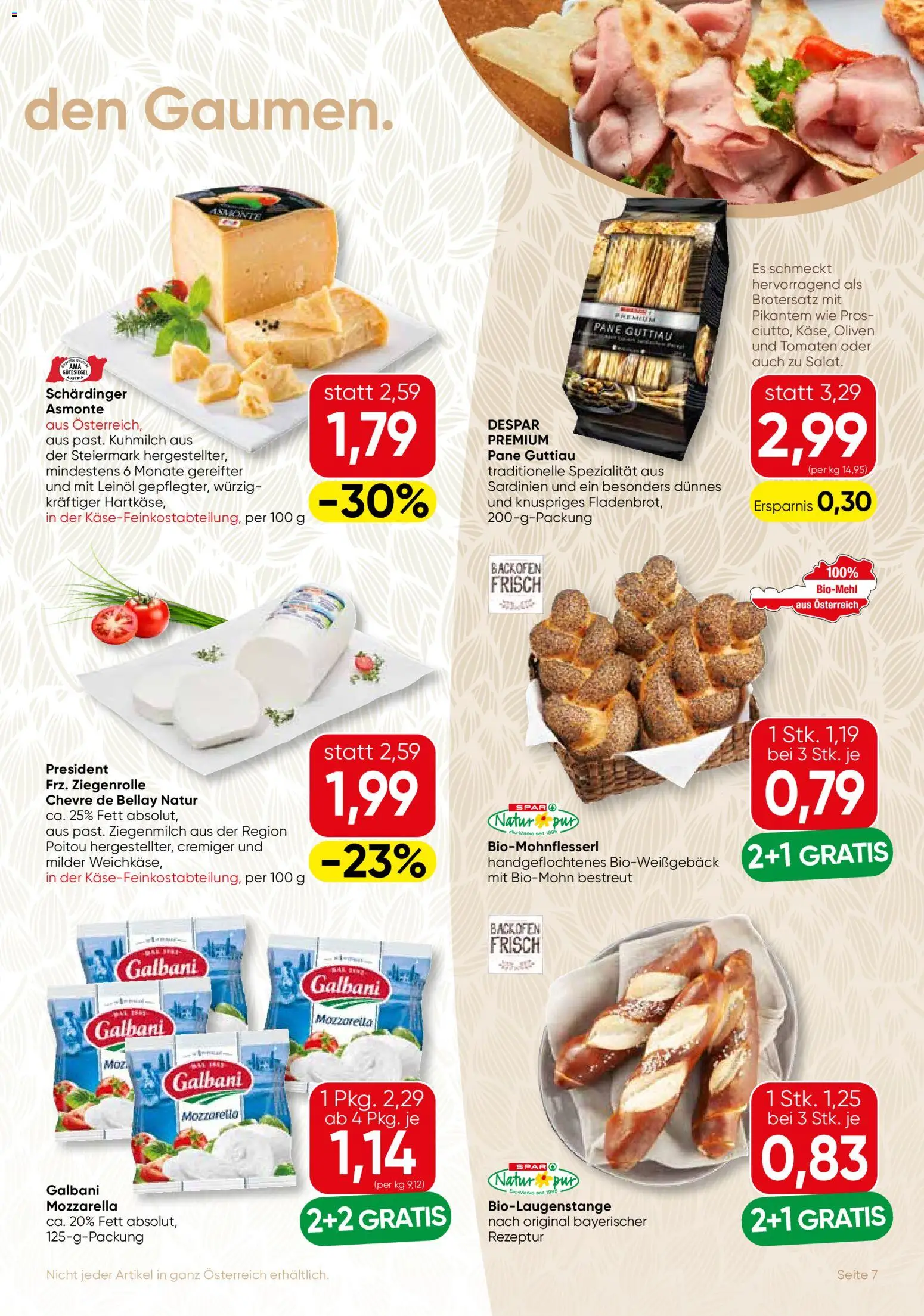 SPAR Gourmet Flugblatt gültig ab 21.05.2026 | Seite: 7 | Produkte: Salat, Szeder, Tomaten