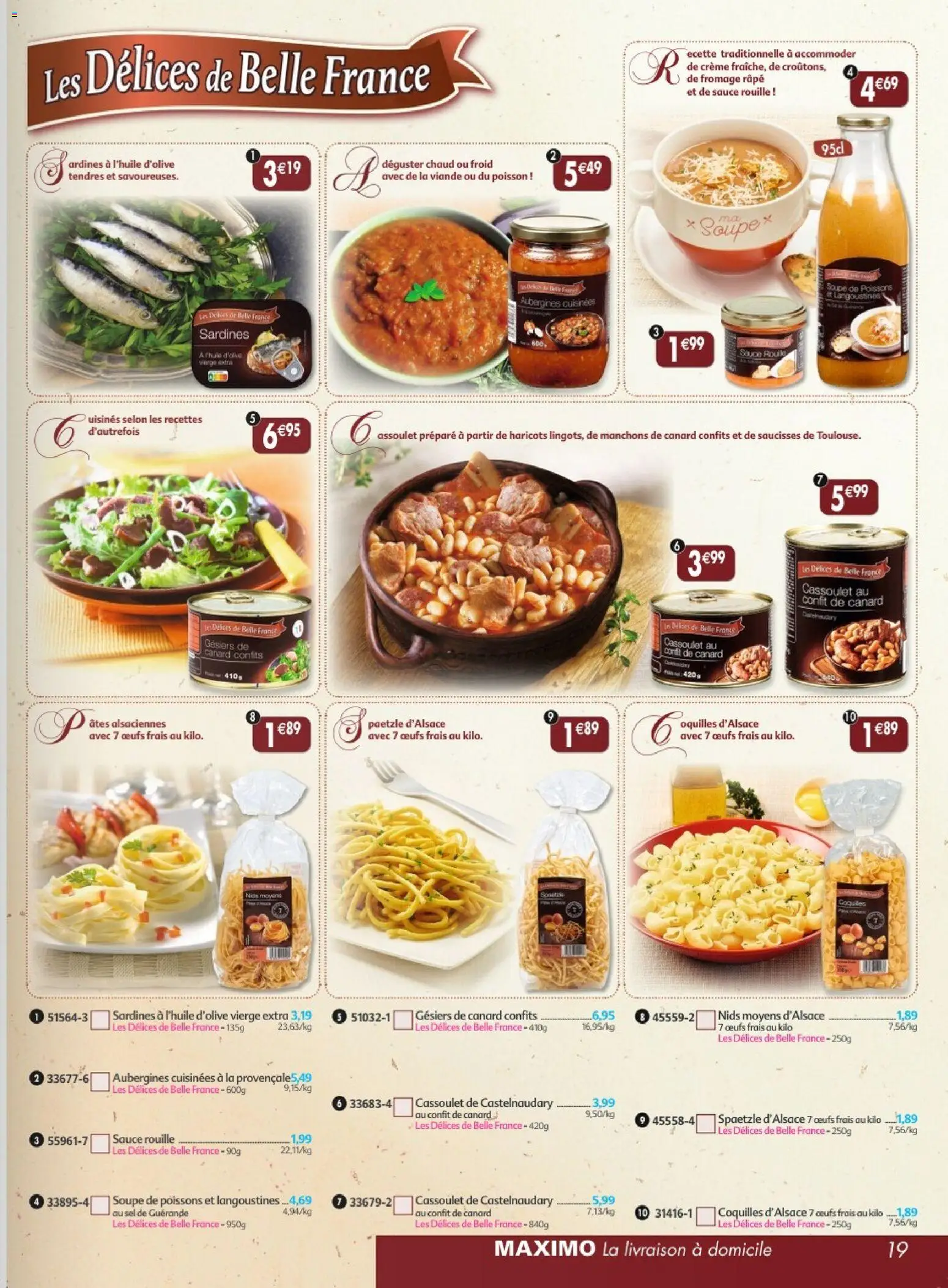 {H1} | Page: 19 | Produits: Canard, Sel, Haricots, Crème