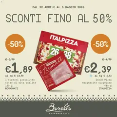 Anteprima del volantino Borello Supermercati volantino valido a partire dal 22.04.2026