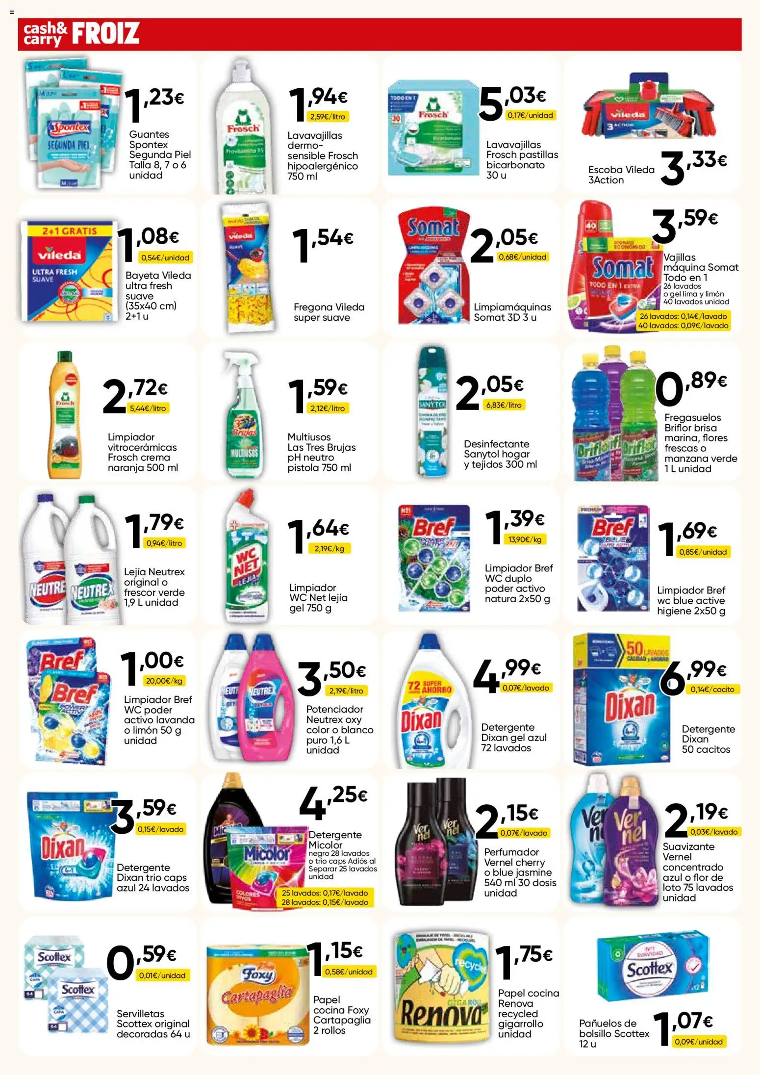 Froiz - Folleto Cash │ válido desde el 30/09/2026 | Página: 14 | Productos: Limón, Manzana, Suavizante, Lavavajillas