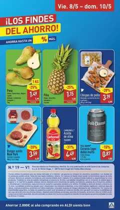 Vista previa Piña, Origen: Costa Rica. Categoría: I. A granel válido desde el 04.05.2026 | Página: 27 | Productos: Piña, Aceite de oliva, Ropa, Nuggets