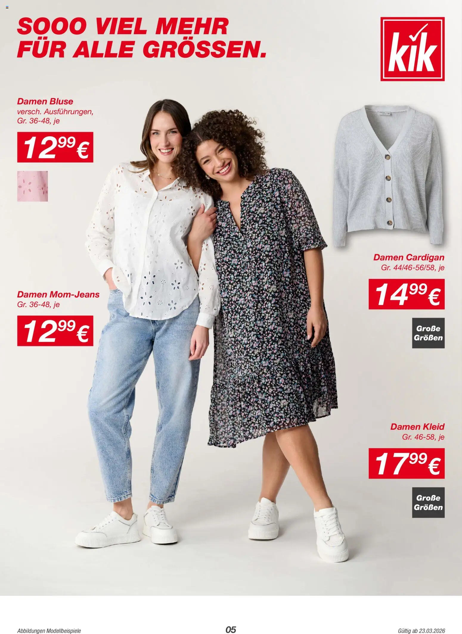 Kik Prospekt aktuell gültig ab 23.03.2026 | Seite: 5 | Produkte: Bluse, Kleid