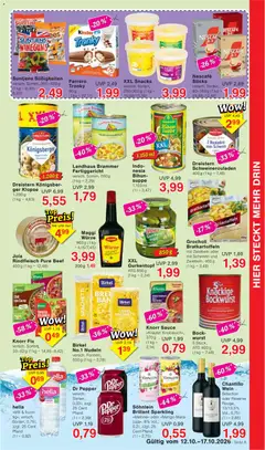 Wiglo Wunderland Prospekt ab 12.10.2026 gültig | Seite: 5 | Produkte: Wurst, Wein, Gurken, Erbsen