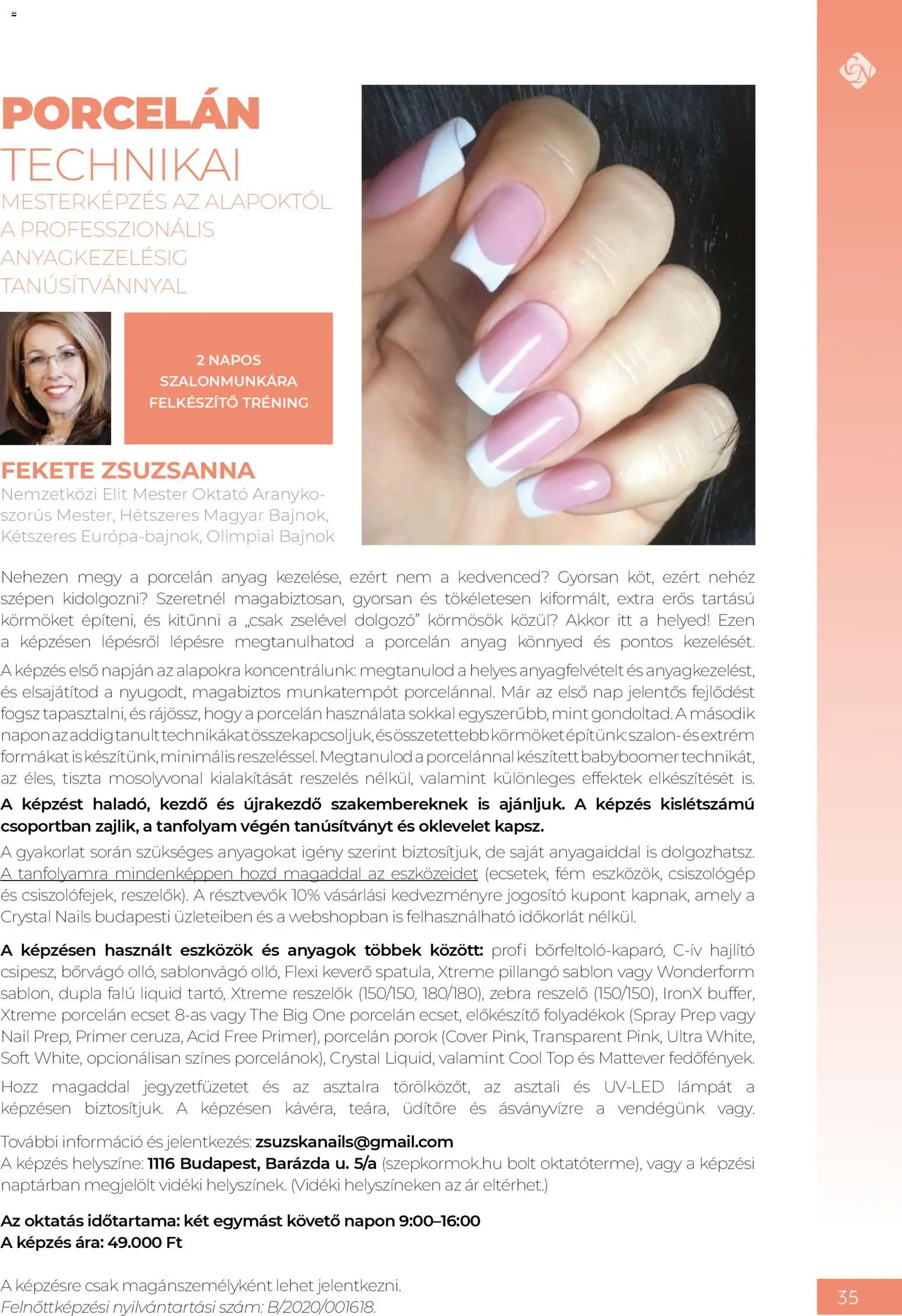 Crystal Nails akciós ujság - amely érvényes a következő dátumtól: 09.03.2026 | Oldal: 35 | Termékek: Keverő, Ecset