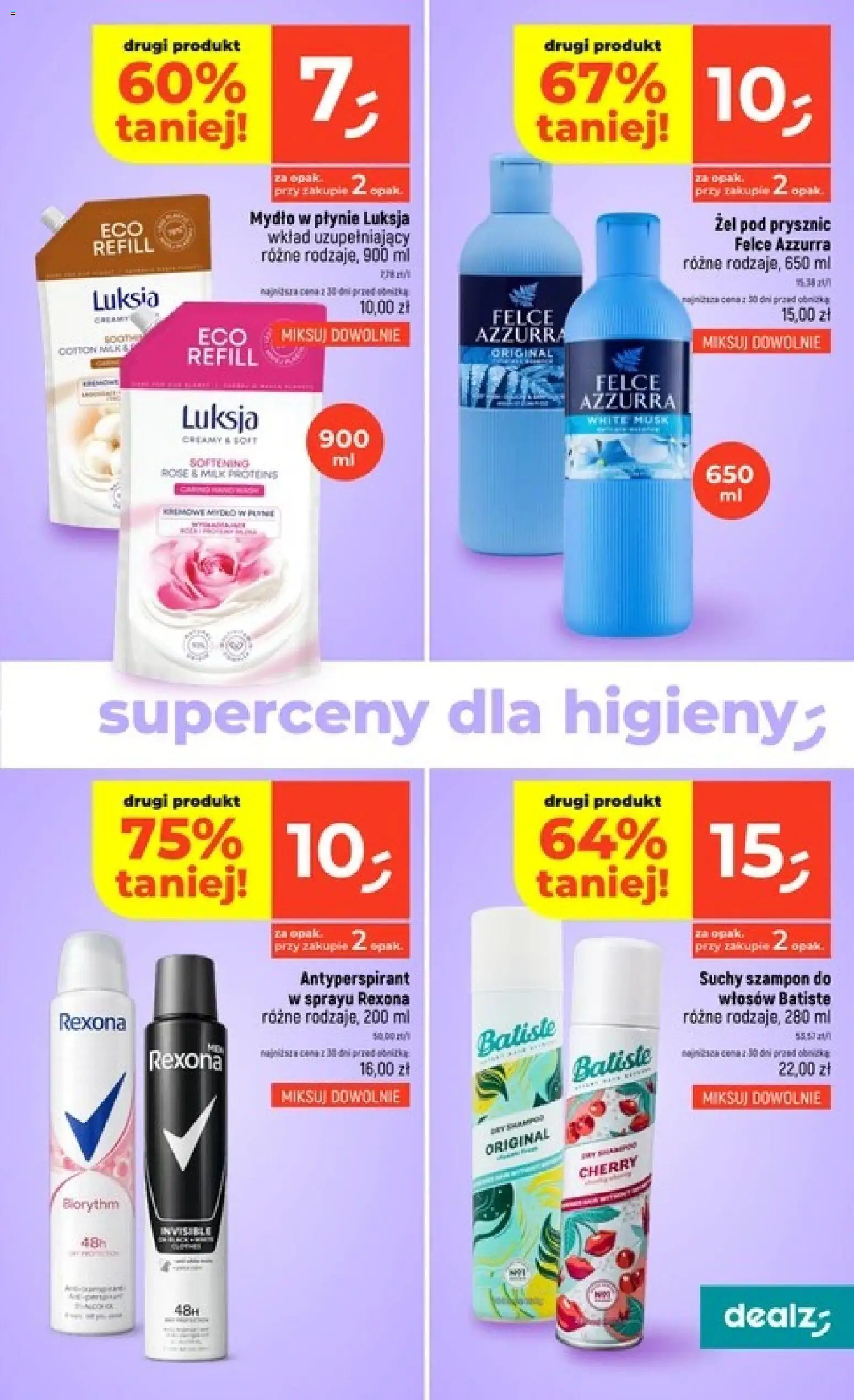 Dealz gazetka od 17.09.2026 | Strona: 39 | Produkty: Prysznic, Szampon, Antyperspirant, Suchy szampon