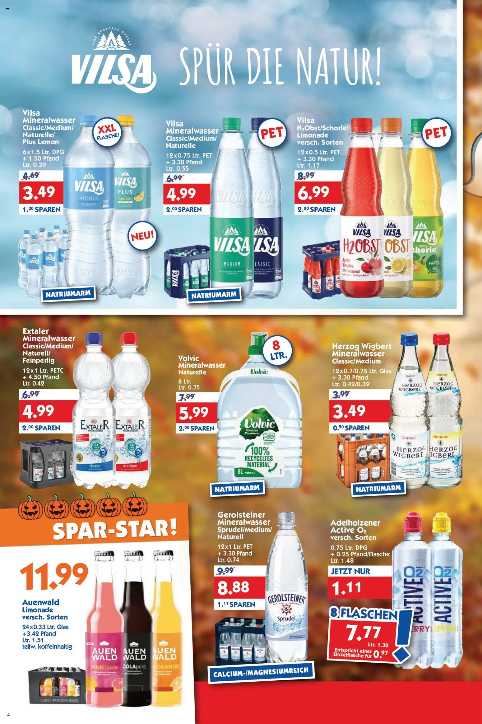 HOL’AB! Prospekt – gültig ab 26.10.2026 | Seite: 4 | Produkte: Adelholzener, Mineralwasser, Volvic, Gerolsteiner
