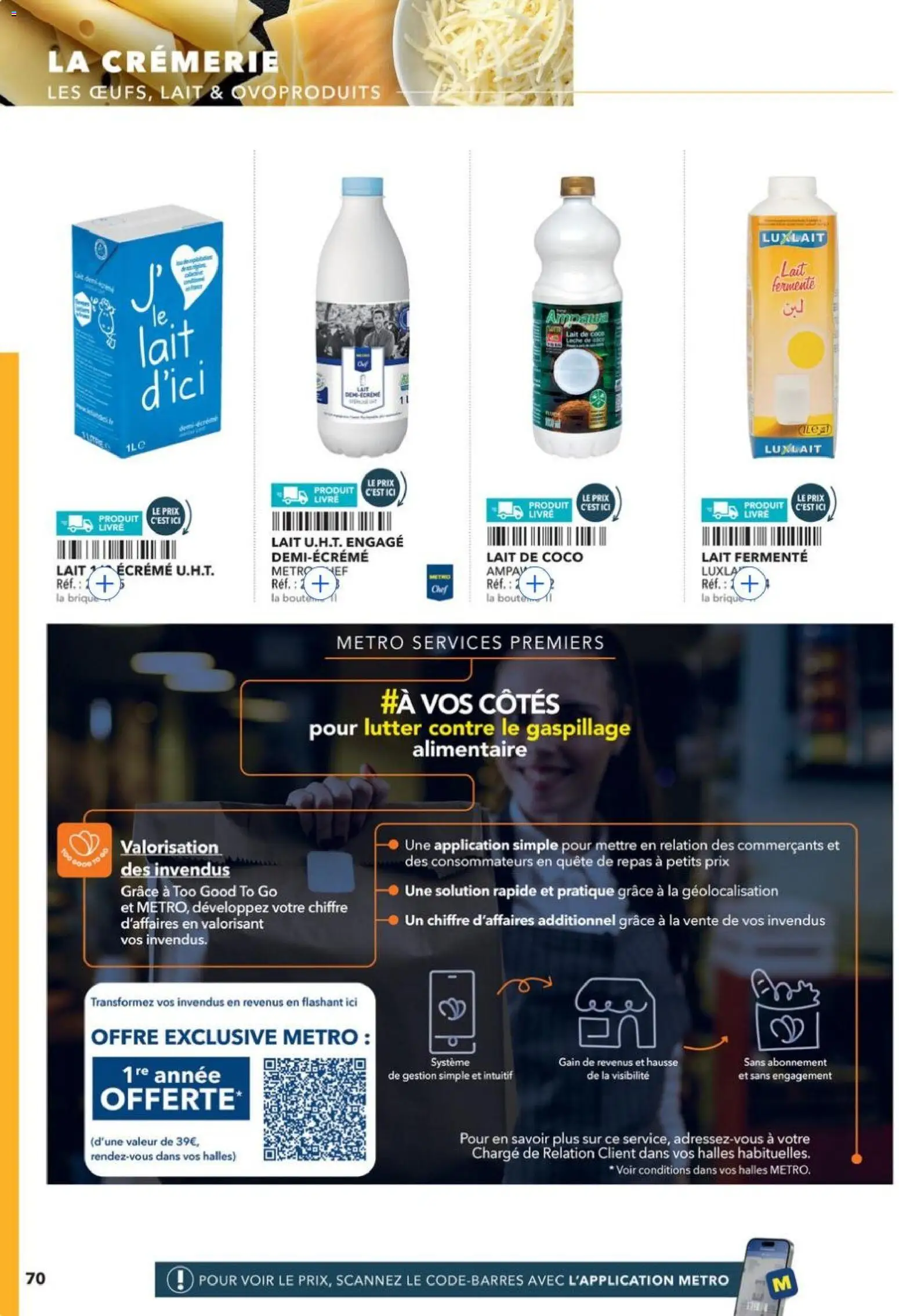 {H1} | Page: 70 | Produits: Lait de coco, Lait, Livre