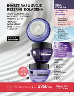 Anew Platinum Lift & Tighten Noćna krema, Noćna krema u ljubičastoj tegli, sa Protinol formulom. - pregled AVON kataloga - važi od 01.06.2026 | Strana: 3