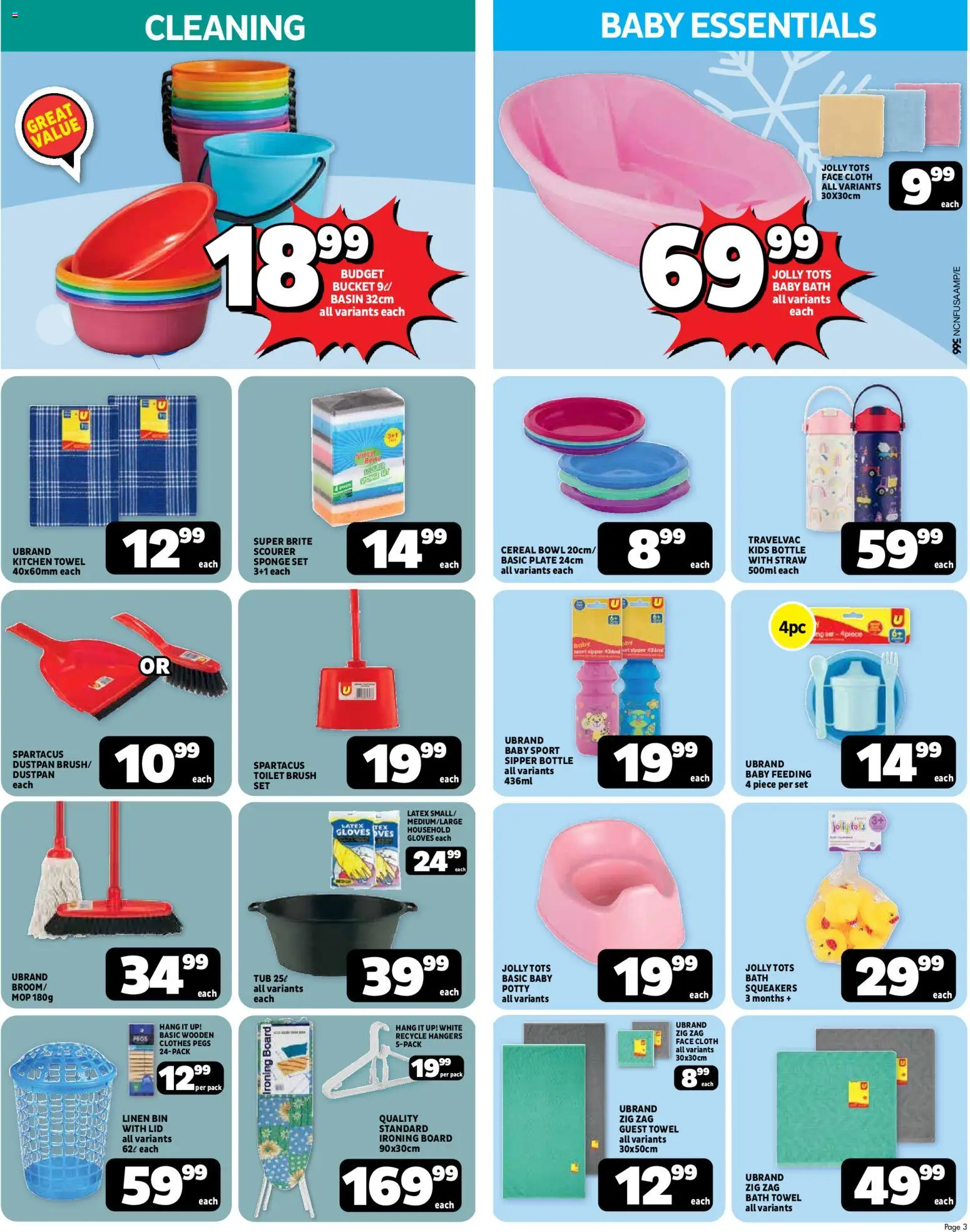 New Usave catalogue – valid from 25.05.2026 | Page: 3 | Products: Plate, Bath, Towel, Brush