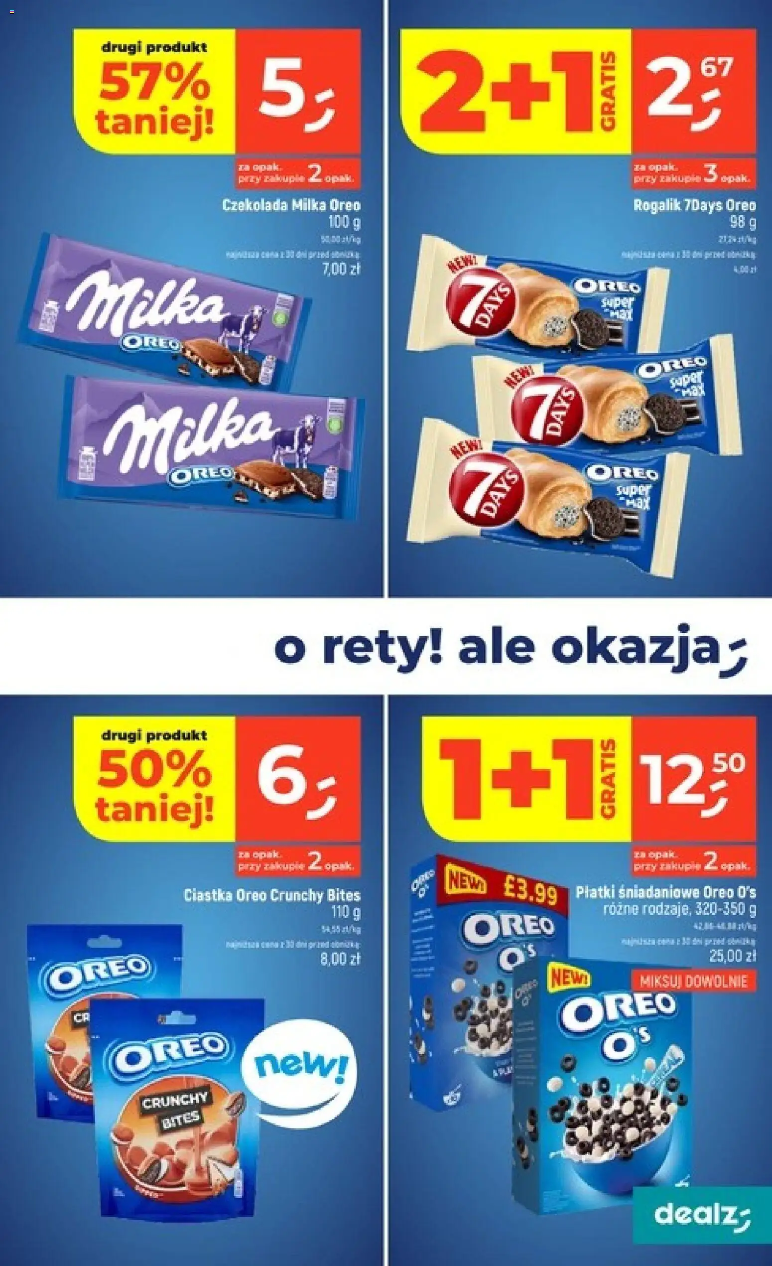 Dealz gazetka od 20.08.2026 | Strona: 11 | Produkty: Oreo, Milka, 7days, Ciastka