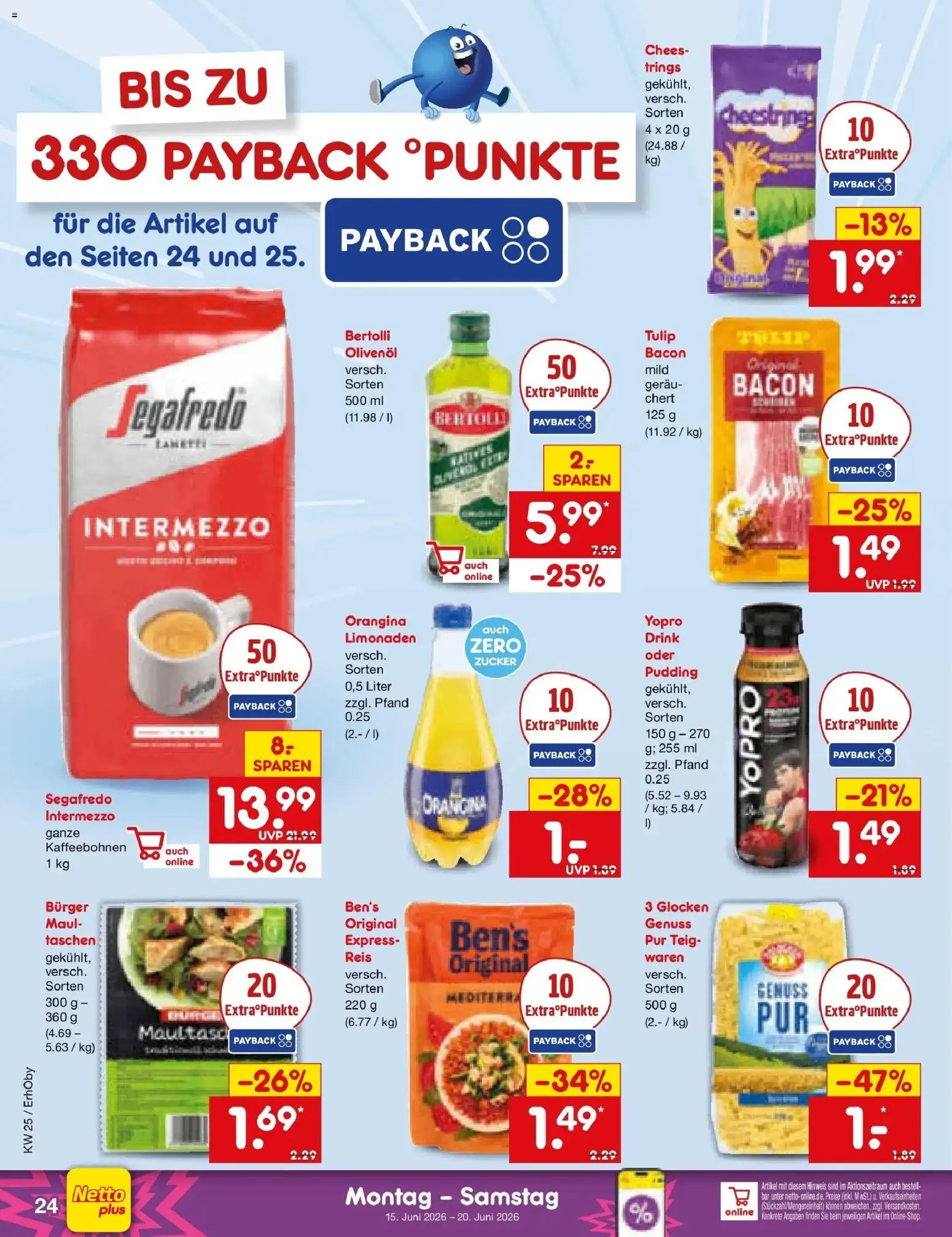 Netto Marken-Discount Prospekt Velden – gültig ab 14.06.2026 | Seite: 32 | Produkte: Olivenol, Pudding, Zucker, Segafredo
