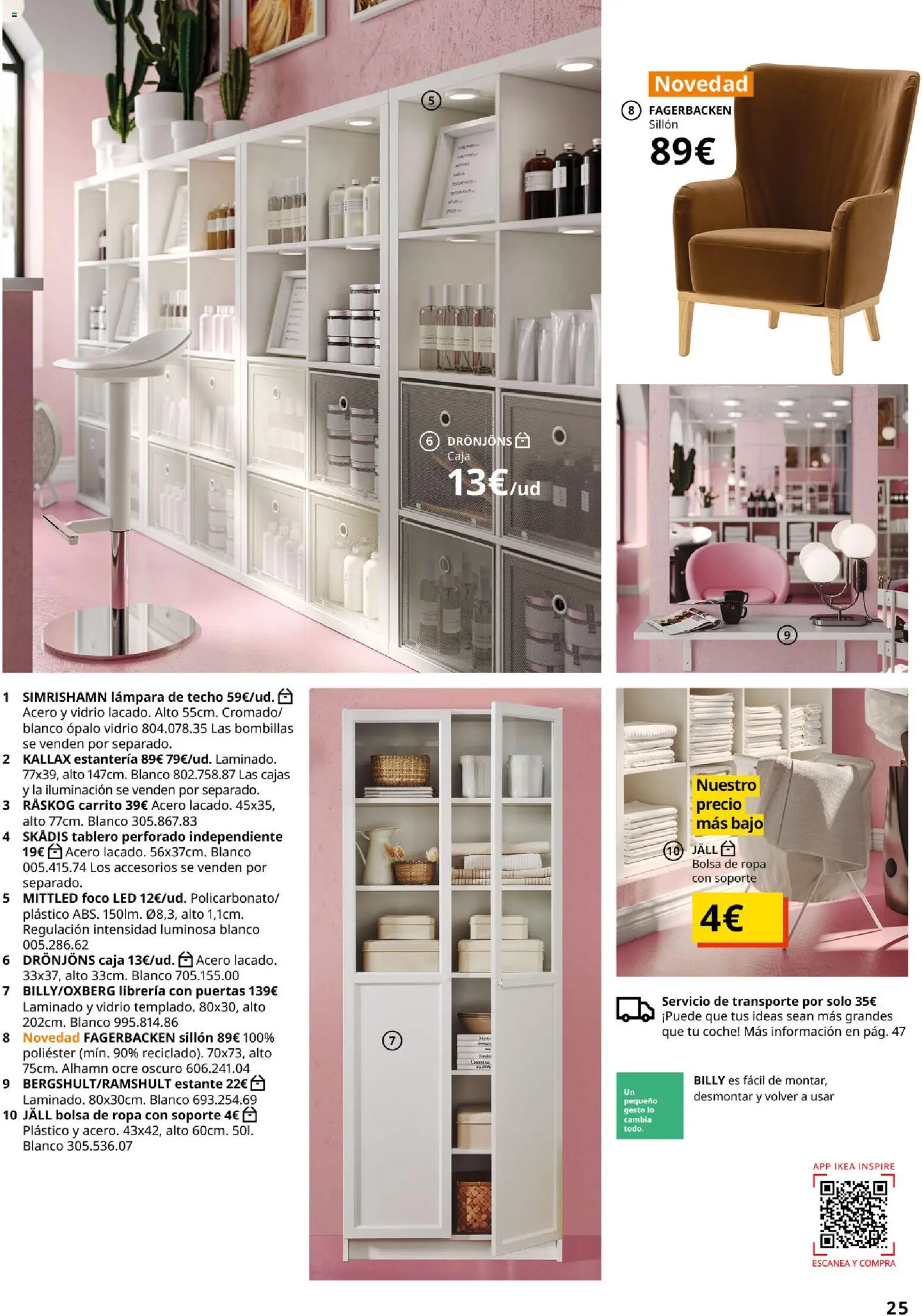 IKEA - IKEA para tu negocio │ válido desde el 01/09/2026 | Página: 25 | Productos: Estantería, Iluminación, Estante, Caja