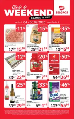 Ofertele Selgros valabile de la 04.09.2026