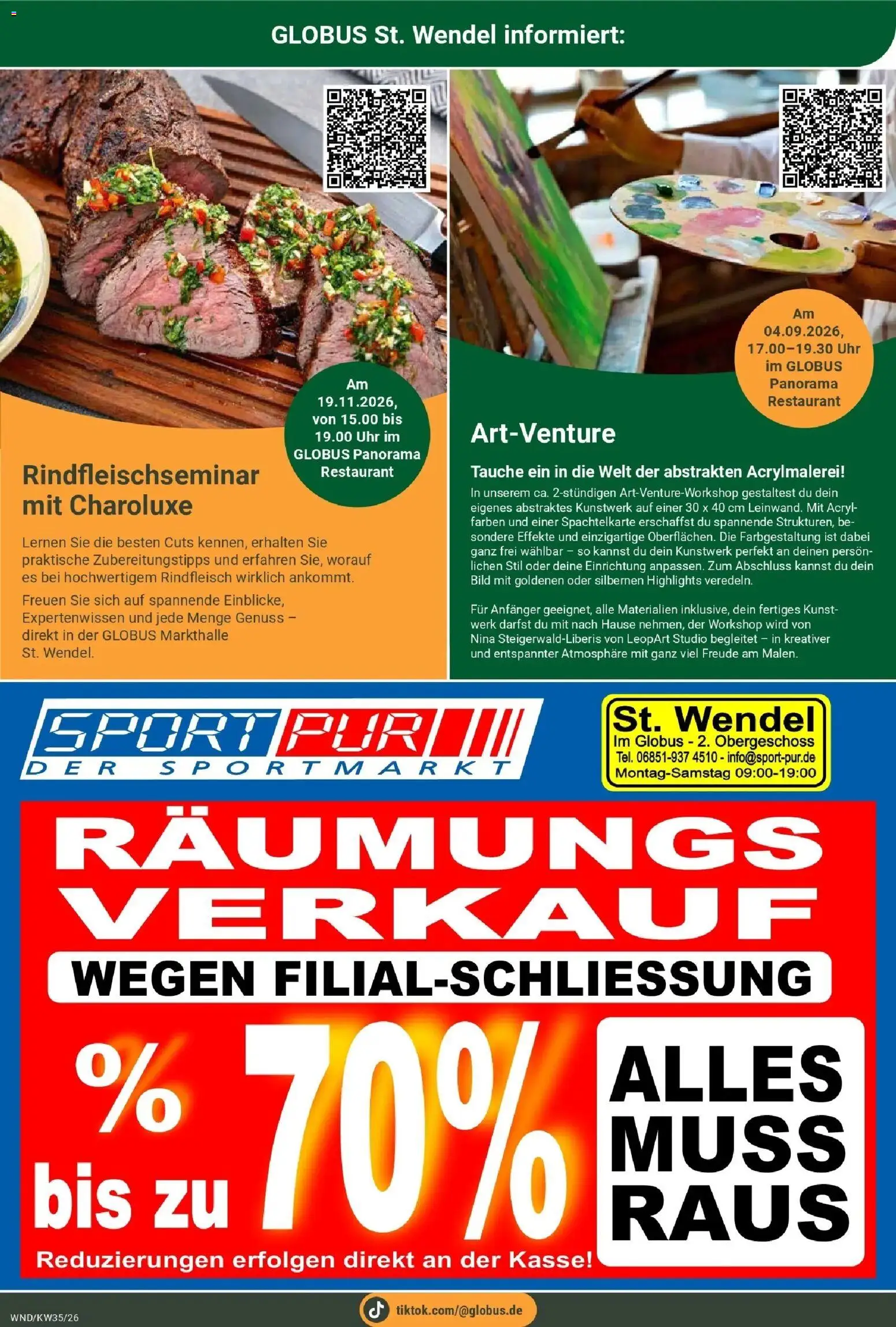 Globus Prospekt St. Wendel (ab 24.08.2026) » Angebote online | Seite: 30 | Produkte: Rindfleisch, Uhr