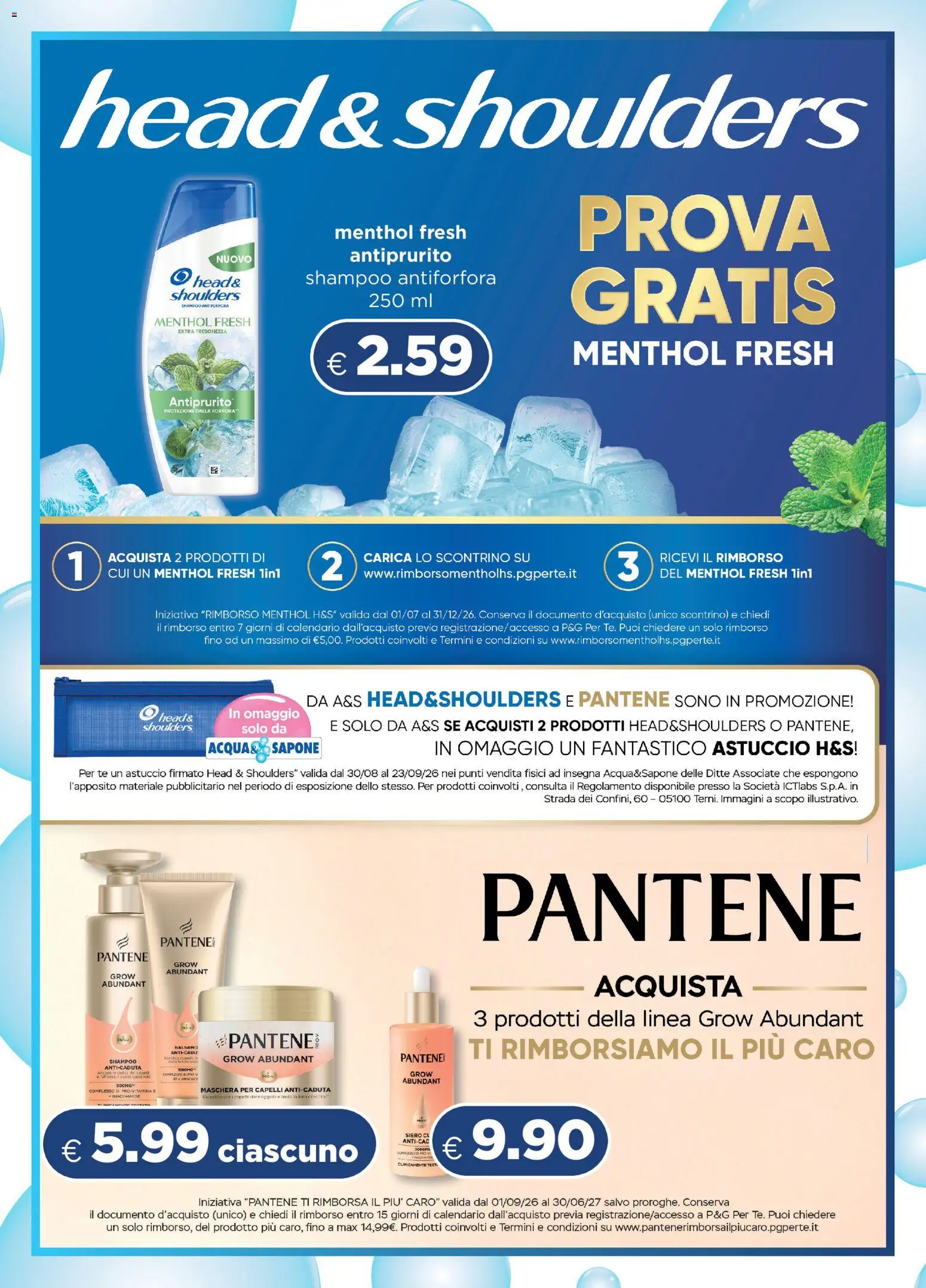 Volantino Acqua e Sapone del 30/08/2026 | Pagina: 10 | Prodotti: Head & Shoulders, Shampoo, Tè, Shampoo antiforfora