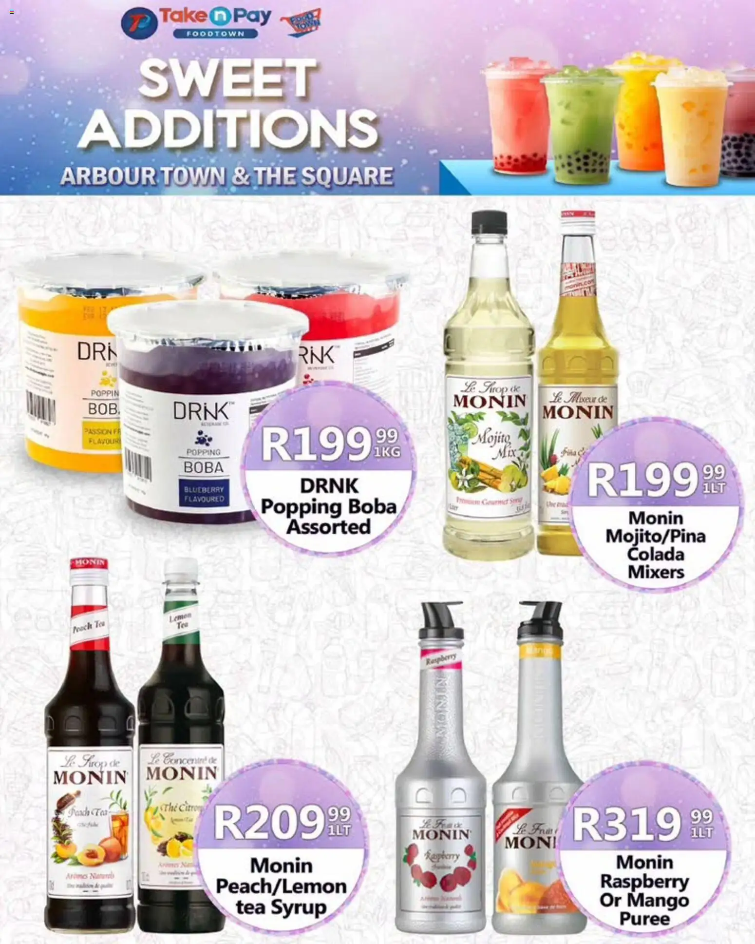 New Take n Pay catalogue – valid from 24/08/2026 | Page: 17 | Products: Tea, Syrup, Mango, Peach