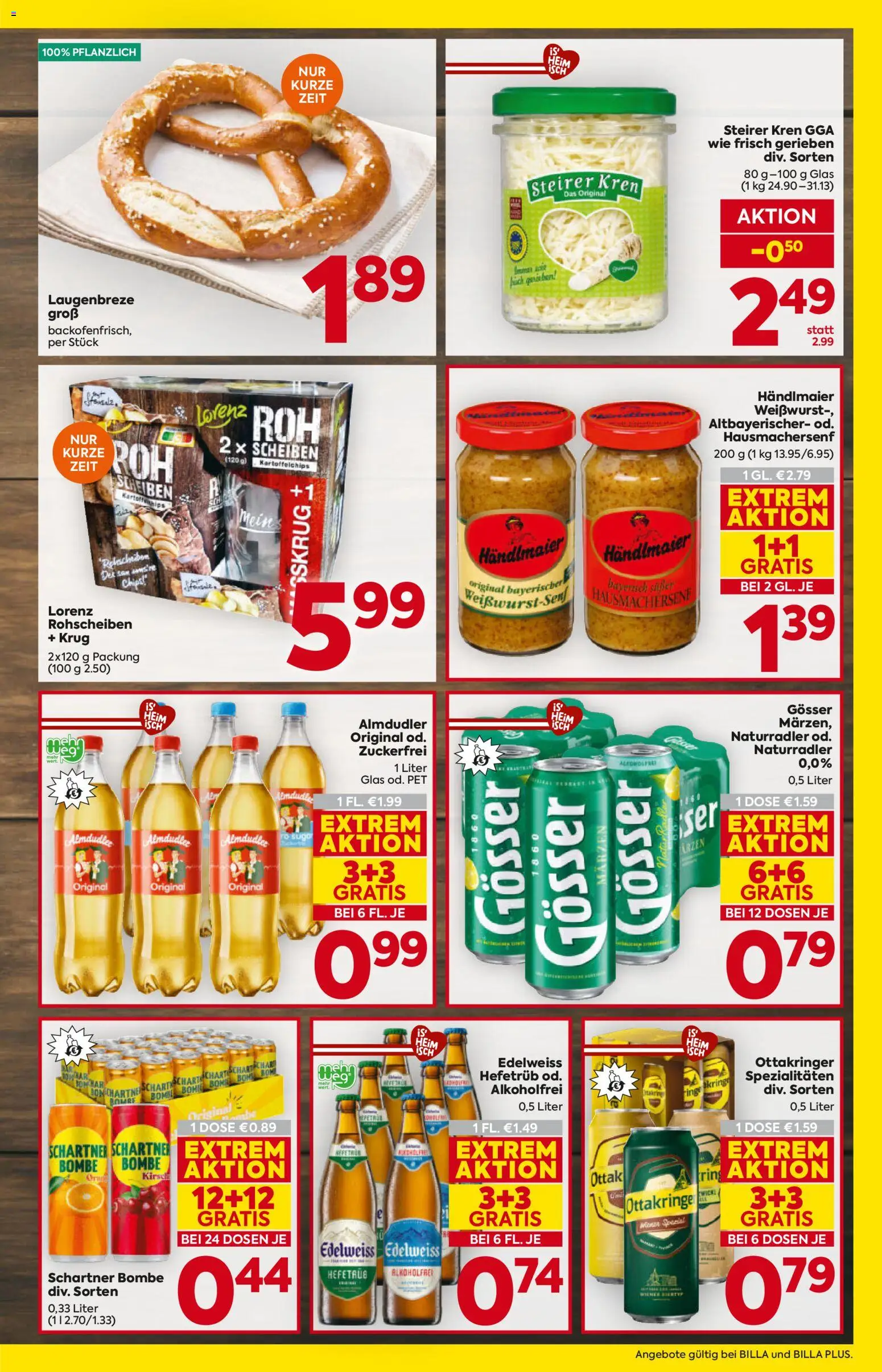 Billa AT akciós ujság - amely érvényes a következő dátumtól: 2026.09.17. | Oldal: 5 | Termékek: Chips, Gösser, Feta