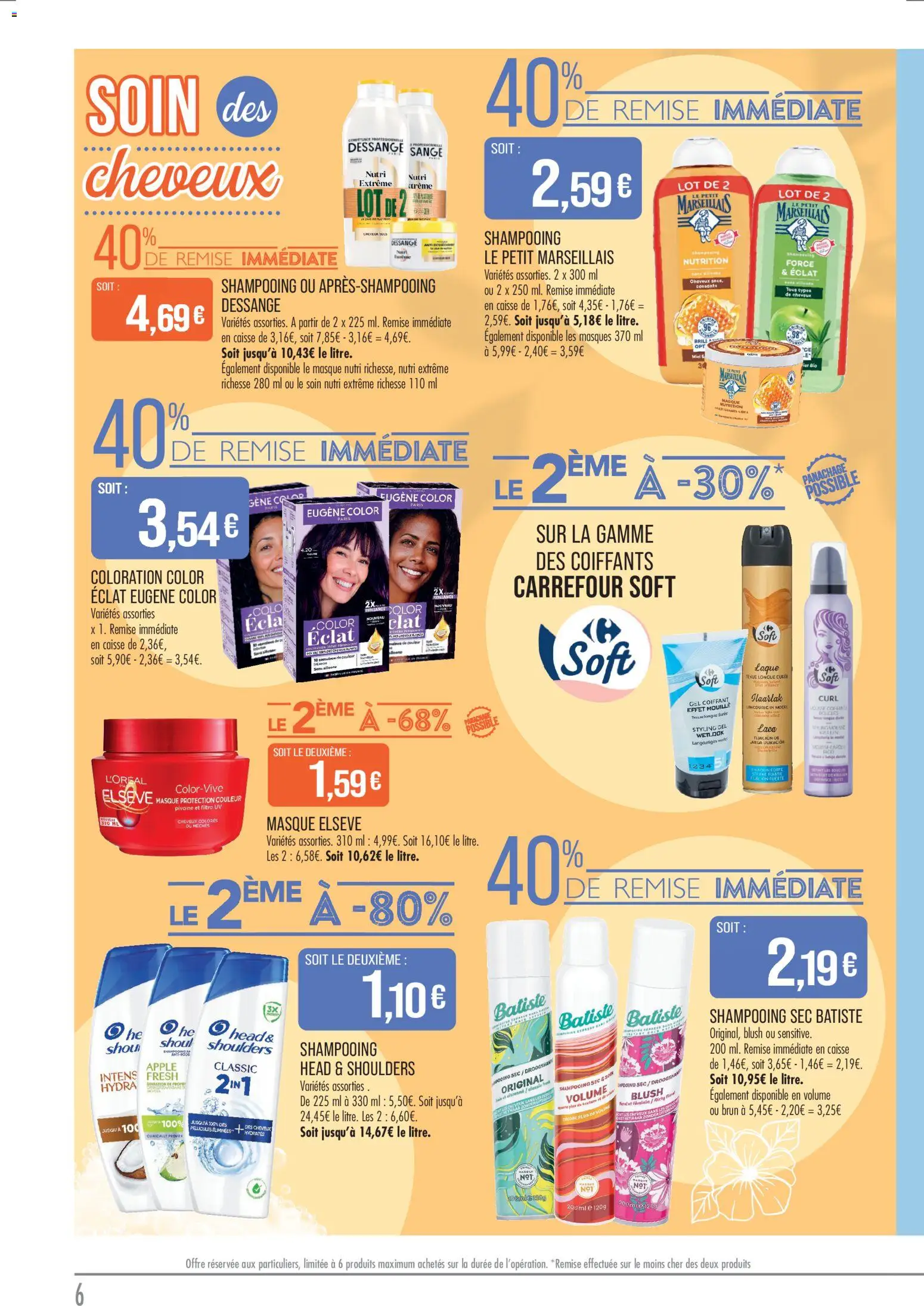 {H1} | Page: 6 | Produits: Blush, Shampooing, Laque, Crème