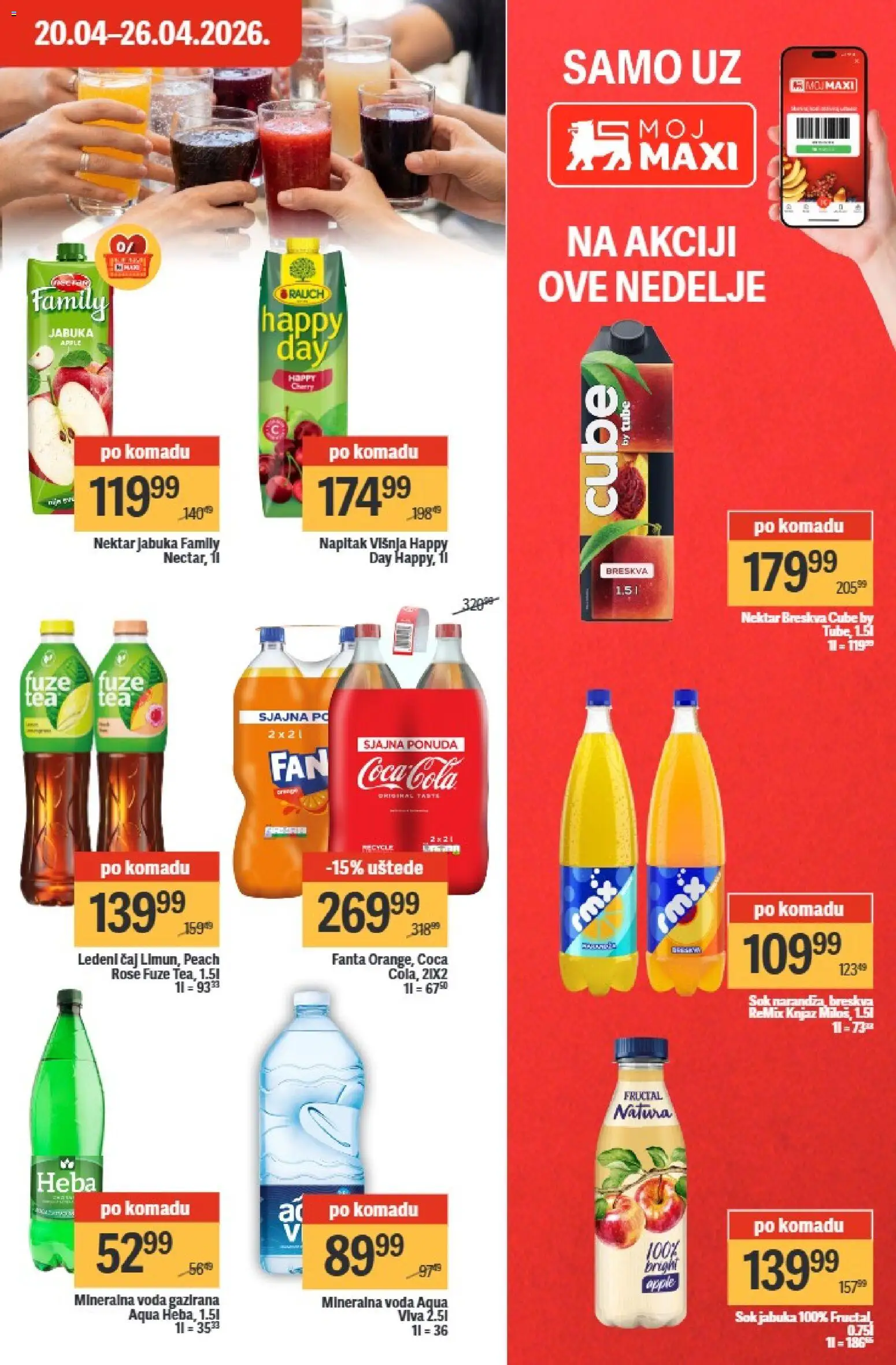 Maxi katalog - važi od 20.04.2026 | Strana: 27 | Proizvode: Nektar, Voda, Breskva, Čaj