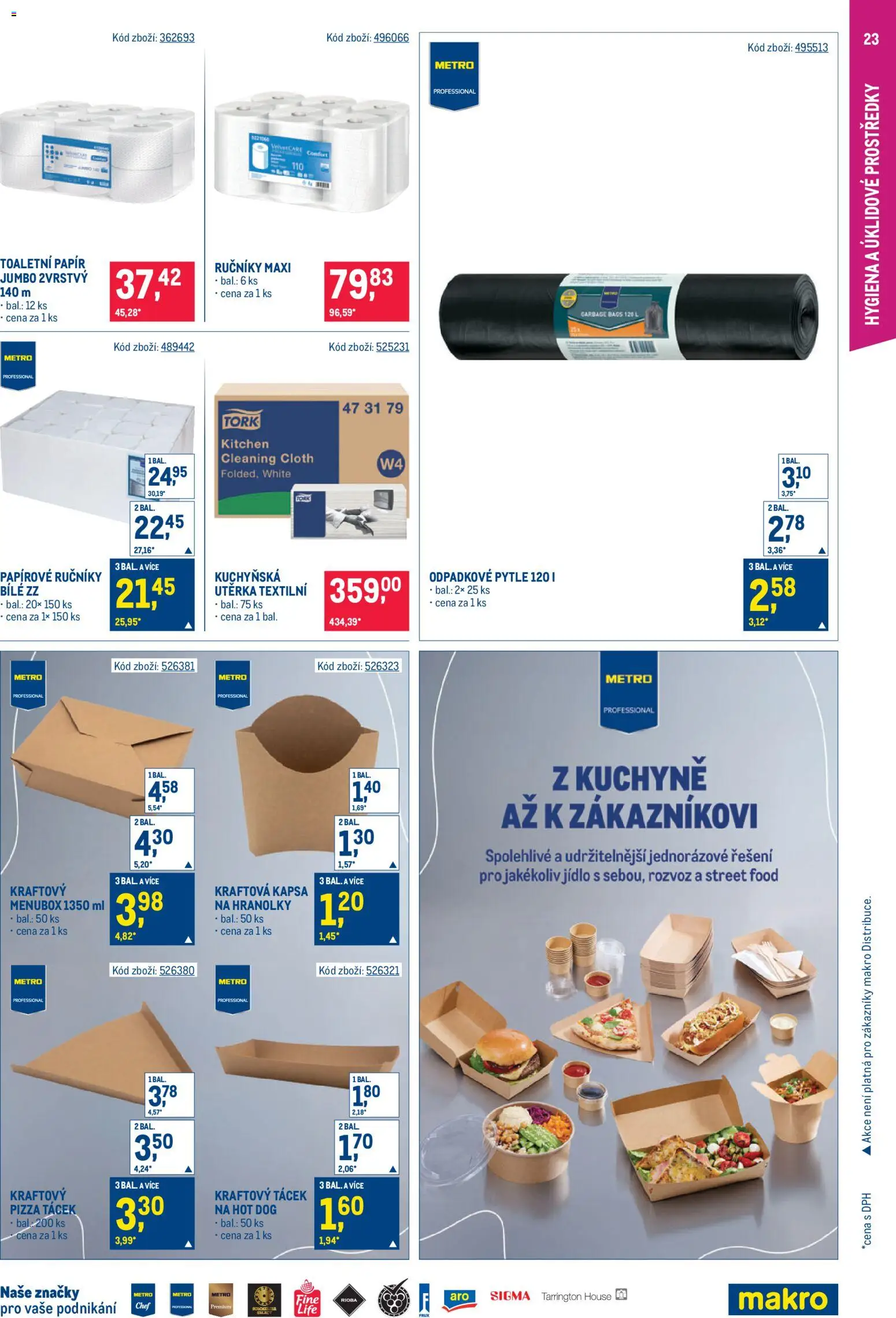 Makro leták - Gastronomie od 03.06.2026 | Strana: 23 | Produkty: Pizza, Hranolky, Ručníky, Utěrka