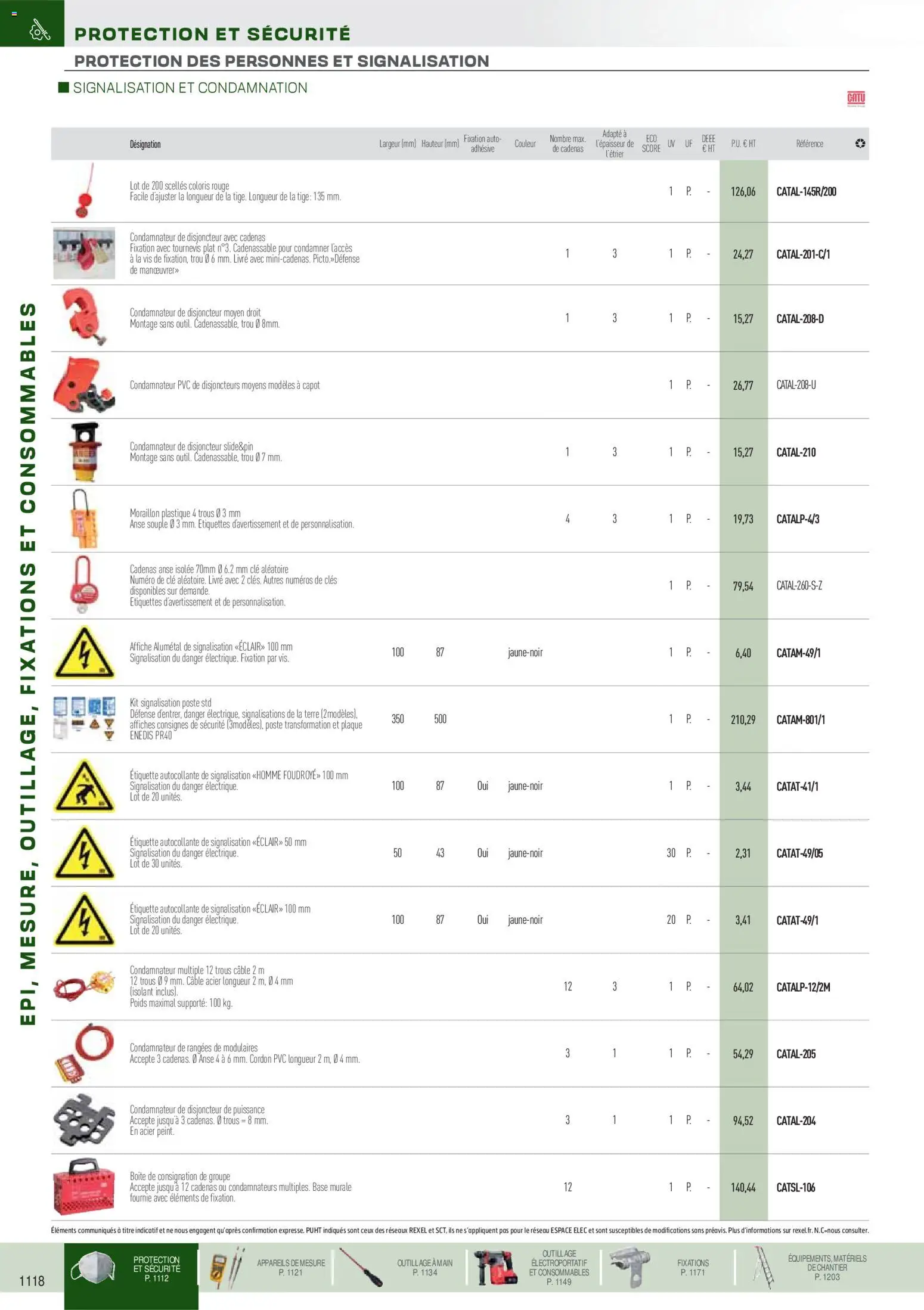 {H1} | Page: 9 | Produits: Tournevis, Base, Disjoncteur, Livre