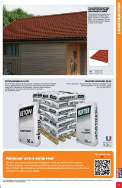 Brico Dépôt - Prévisualisation de Brico Dépôt L'officiel du bricolage valide à partir de 16/06/2026 | Page: 9 | Produits: Sac, Tuile, Mortier, Porte