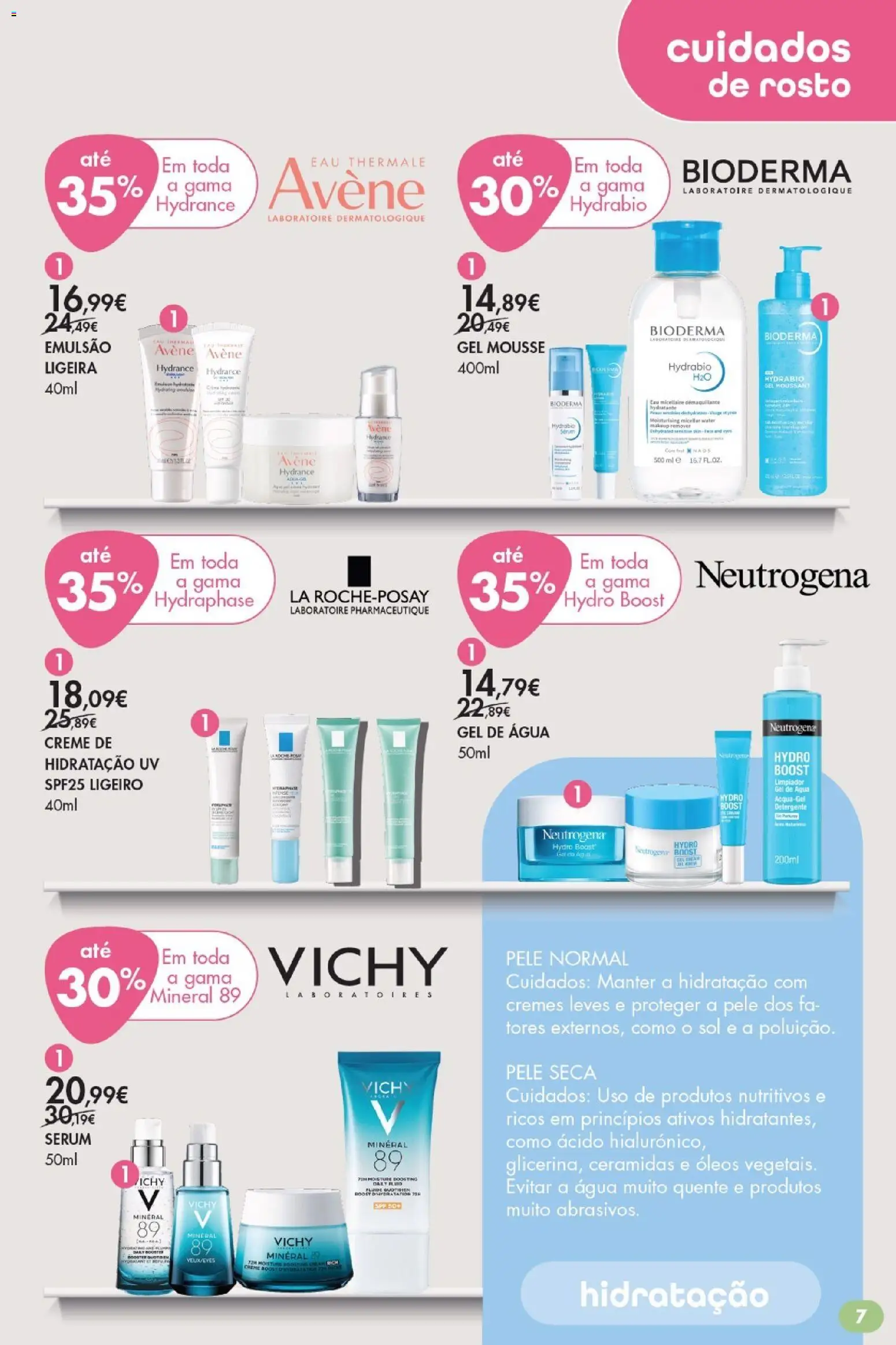 Pingo Doce -  Bem Estar Especial Beleza Lojas │ válido de 15/09/2026 | Página: 7 | Produtos: Agua, Detergente, Sérum, Creme