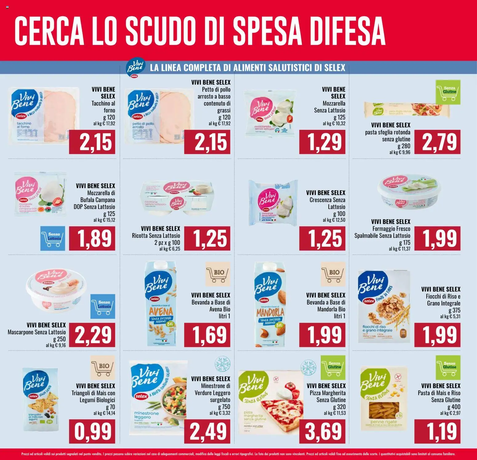 Volantino Famila del 08/10/2026 | Pagina: 4 | Prodotti: Fiocchi, Formaggio, Pasta, Senza lattosio
