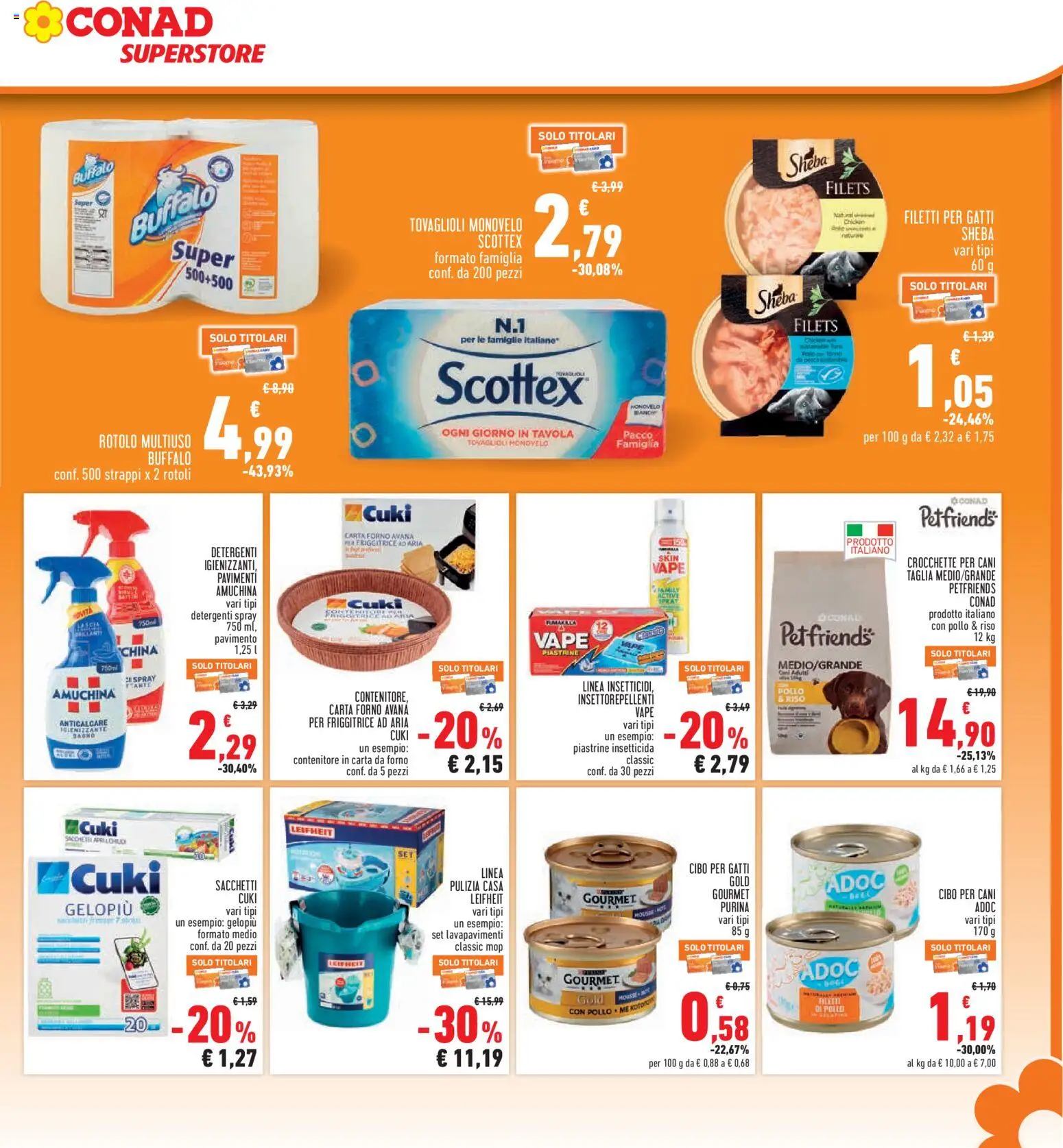Volantino Conad del 21.05.2026 | Pagina: 23 | Prodotti: Friggitrice ad aria, Anticalcare, Crocchette, Carta forno
