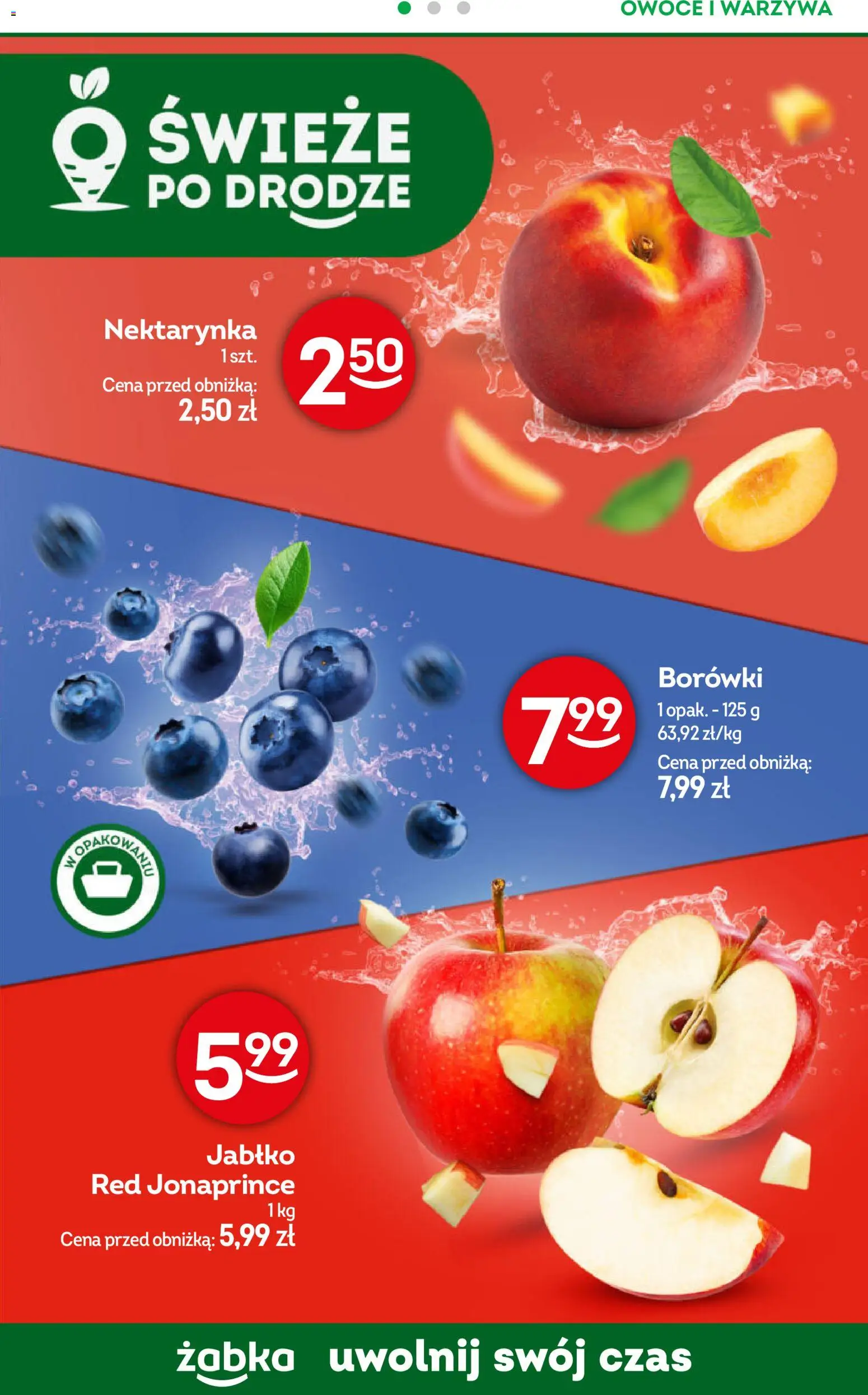 Żabka gazetka - Codzienne produkty od 17.06.2026 | Strona: 9 | Produkty: Nektarynka, Warzywa, Owoce