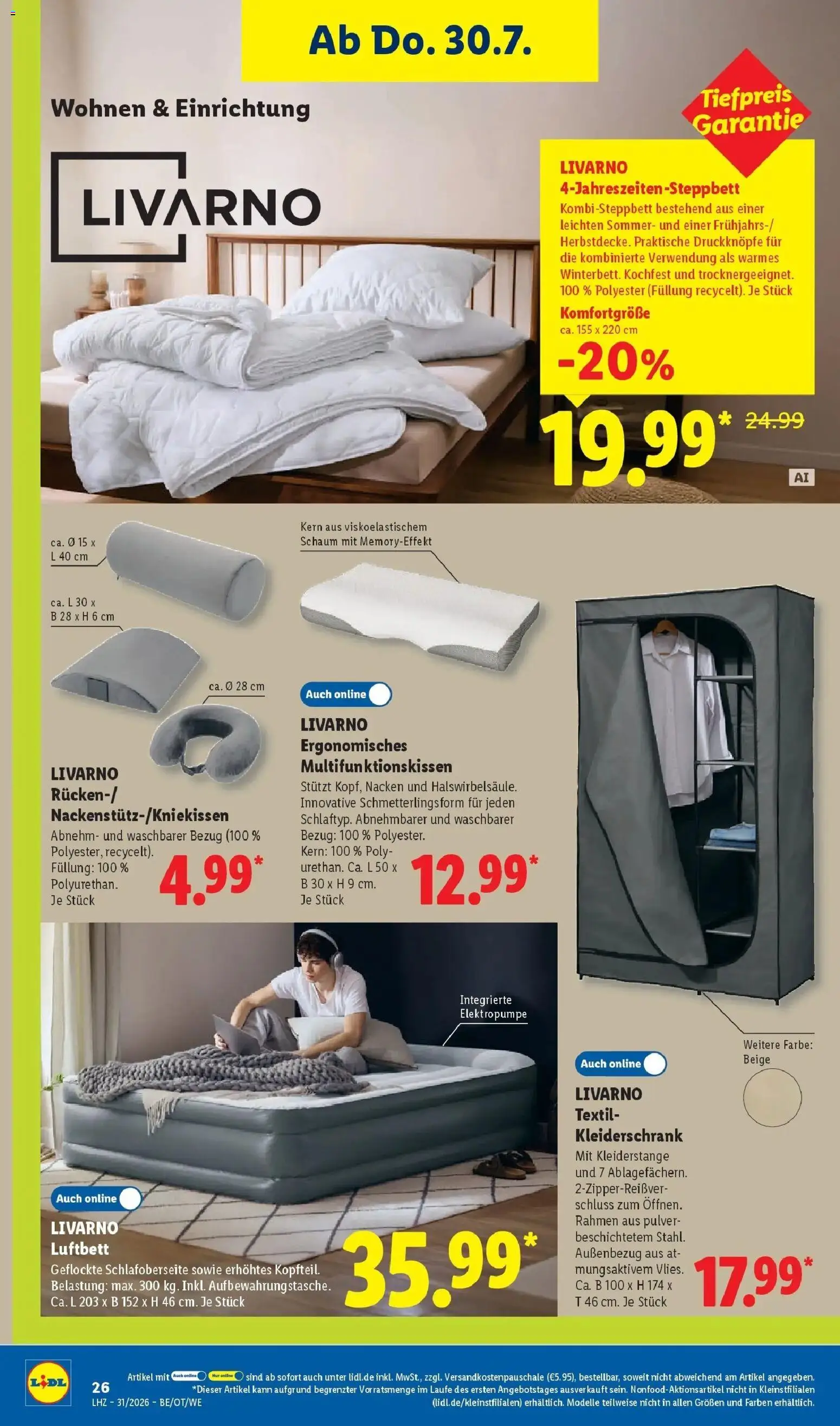 Lidl Prospekt Senftenberg – gültig ab 27.07.2026 | Seite: 42 | Produkte: Kleiderschrank