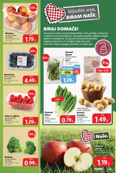 Plodine Katalog - Pregled kataloga iz trgovine Plodine, vrijedi od 13.05.2026 | Stranica: 23 | Proizvodi: Brokula, Breskva, Borovnica, Jabuka